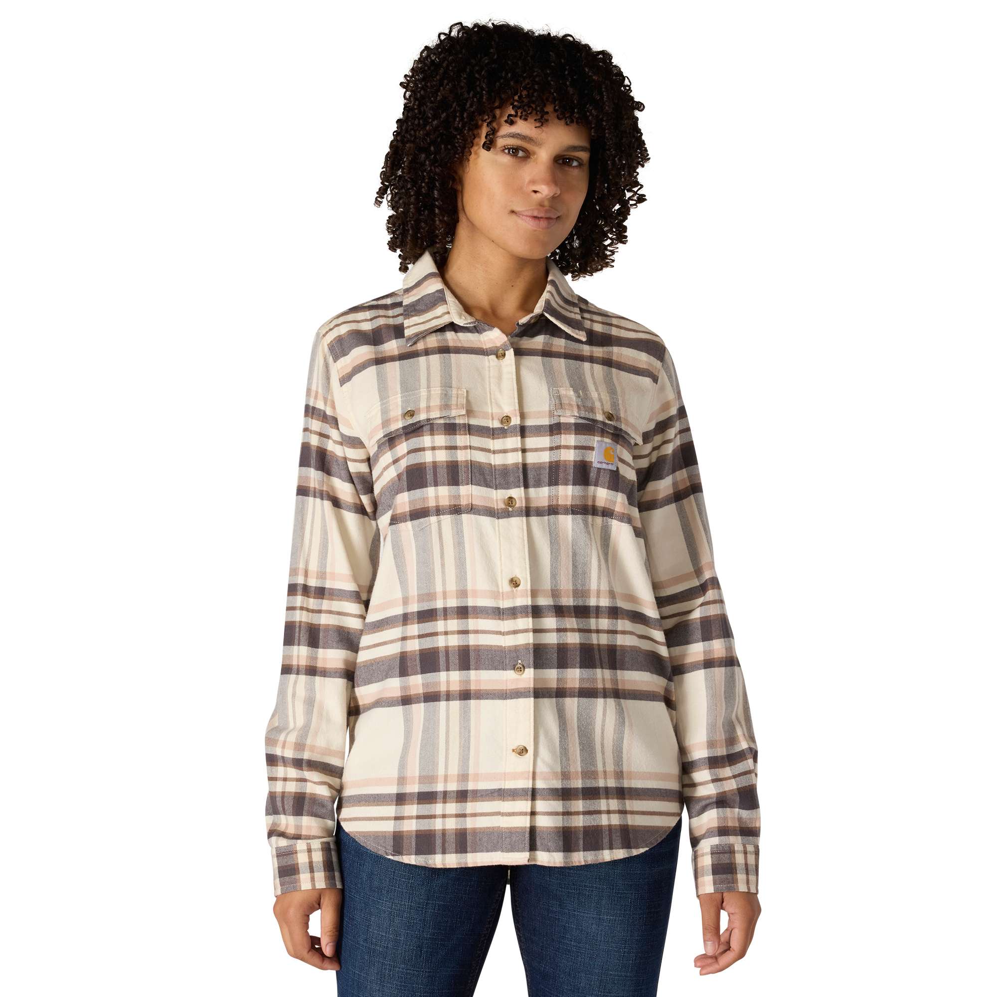 Women's tencel™ fiber series relaxed fit plaid shirt