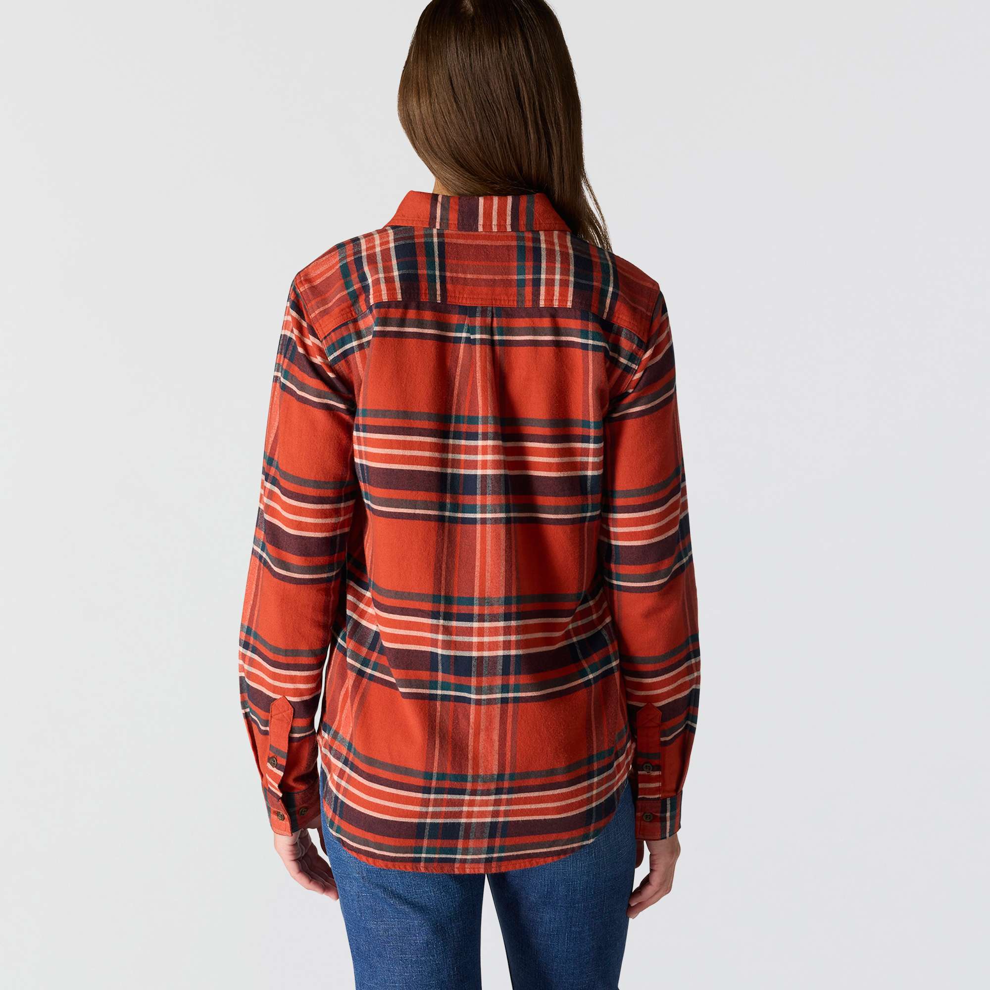 Women's tencel™ fiber series relaxed fit plaid shirt