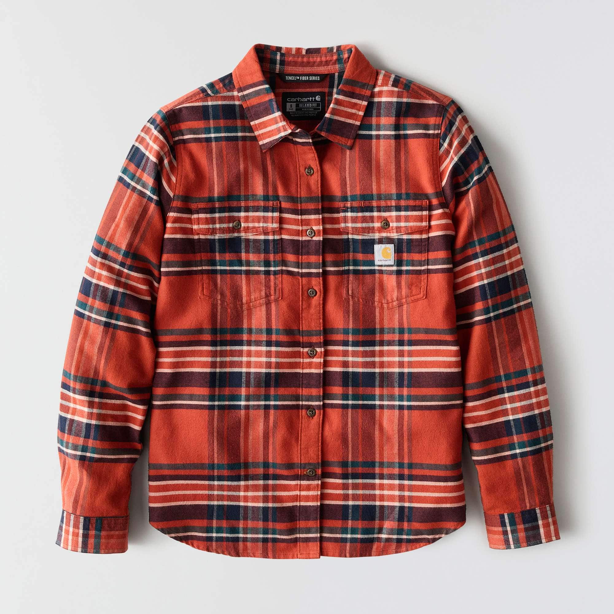Women's tencel™ fiber series relaxed fit plaid shirt