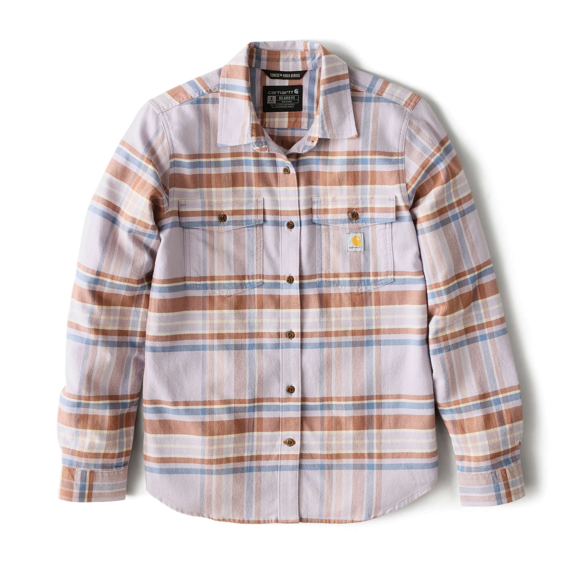 Women's tencel™ fiber series relaxed fit plaid shirt
