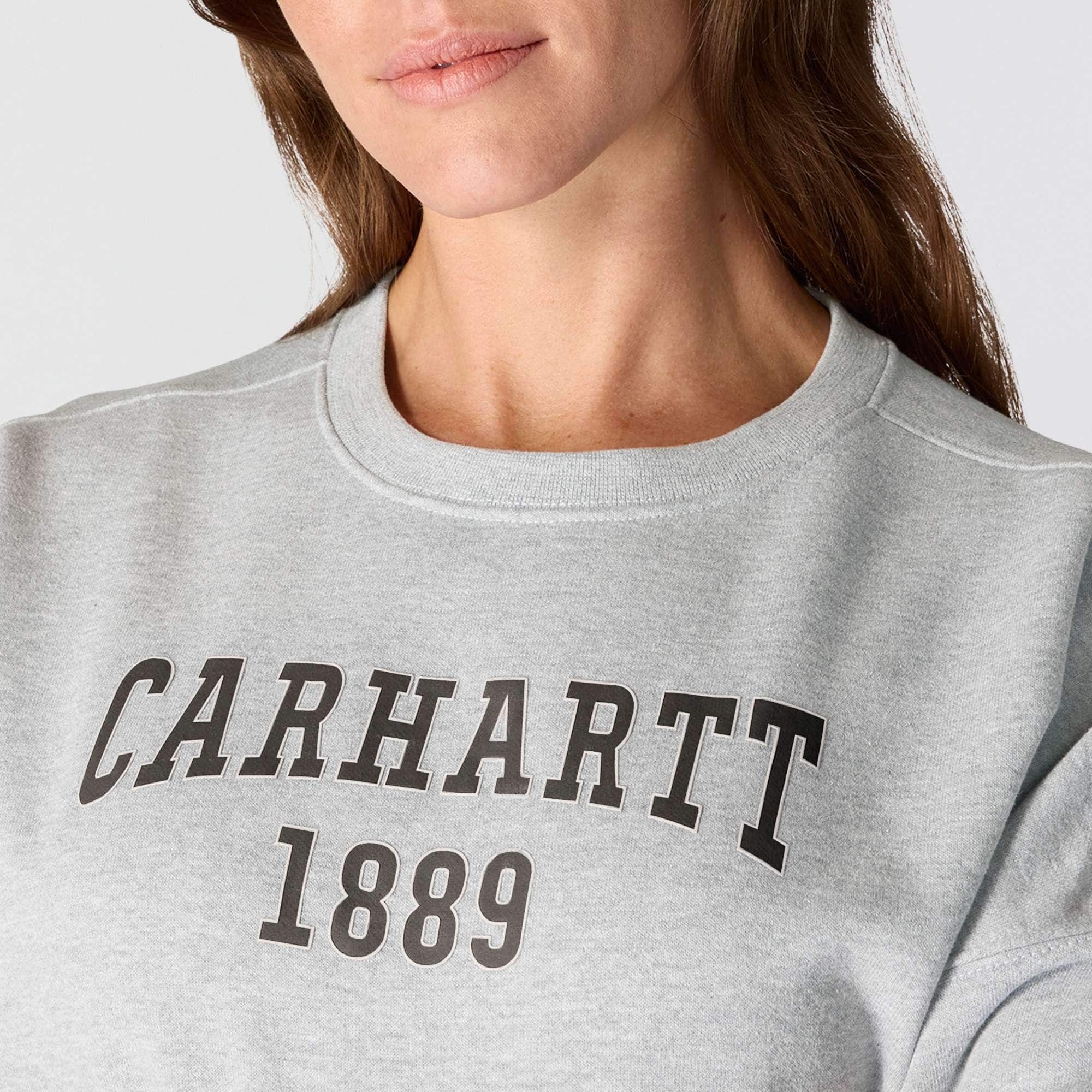 Women's loose fit midweight carhartt 1889 graphic crewneck sweatshirt