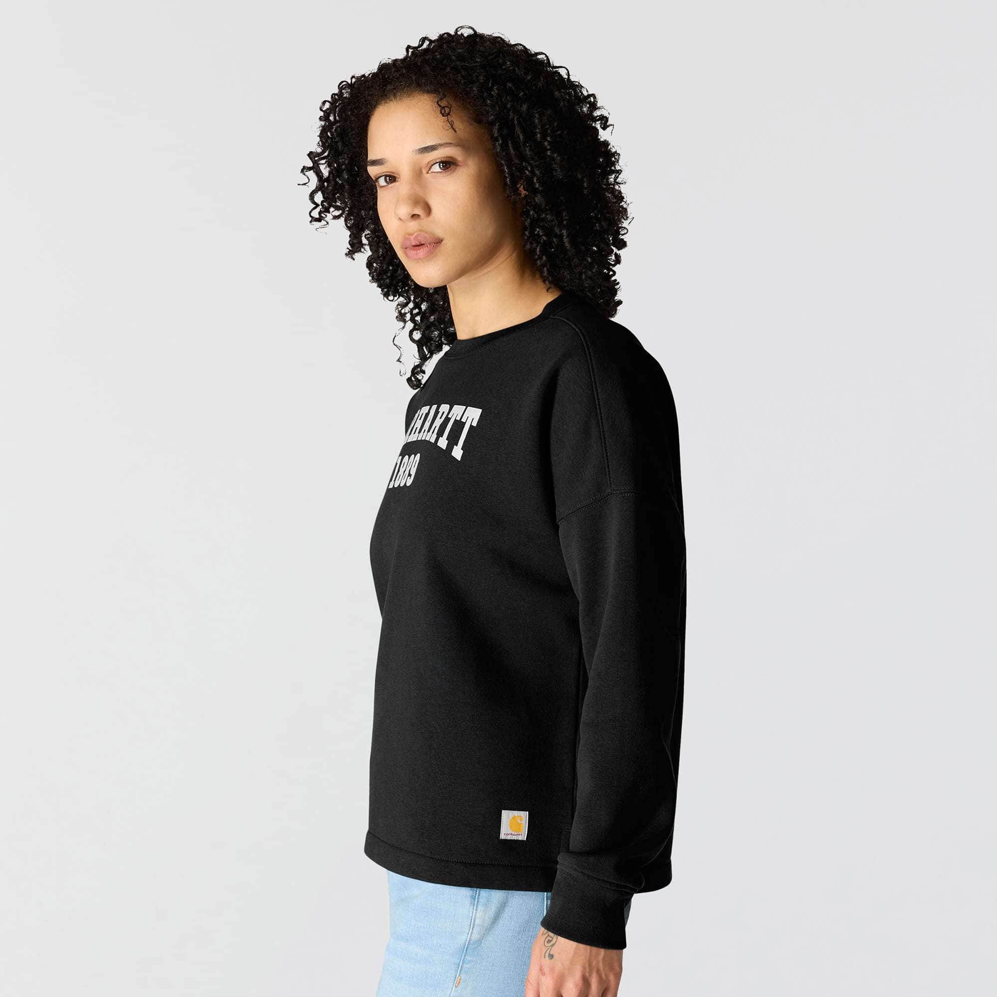 Women's loose fit midweight carhartt 1889 graphic crewneck sweatshirt