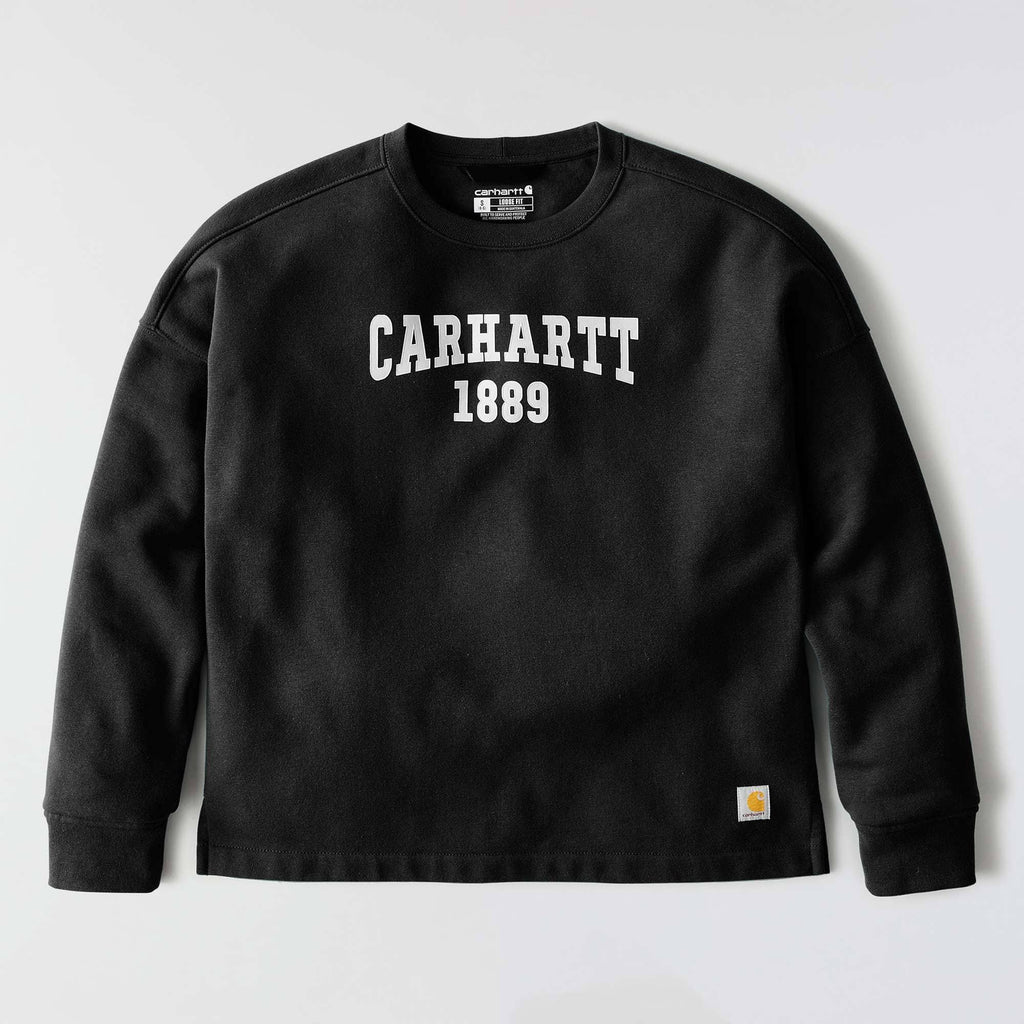Women's loose fit midweight carhartt 1889 graphic crewneck sweatshirt