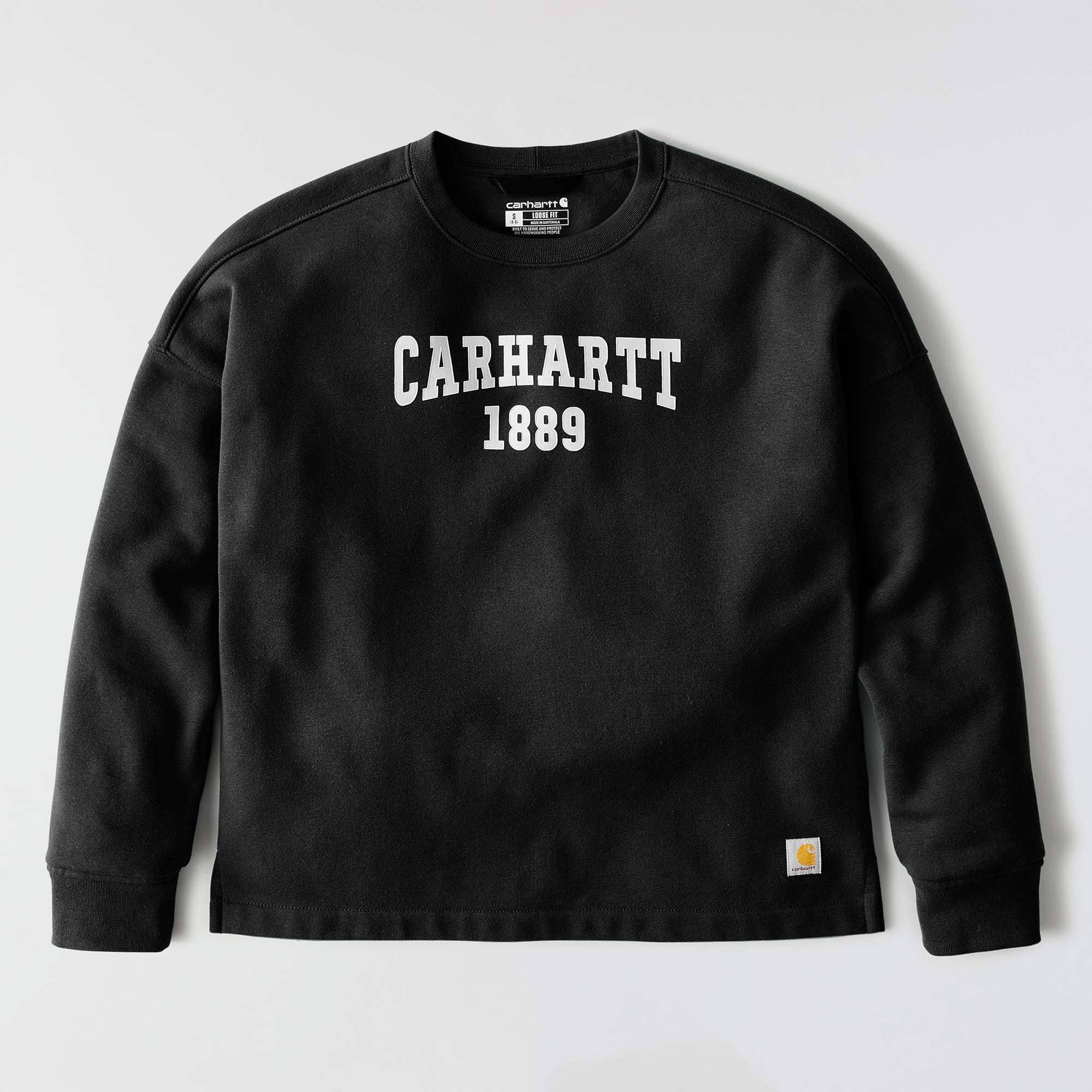 Women's loose fit midweight carhartt 1889 graphic crewneck sweatshirt