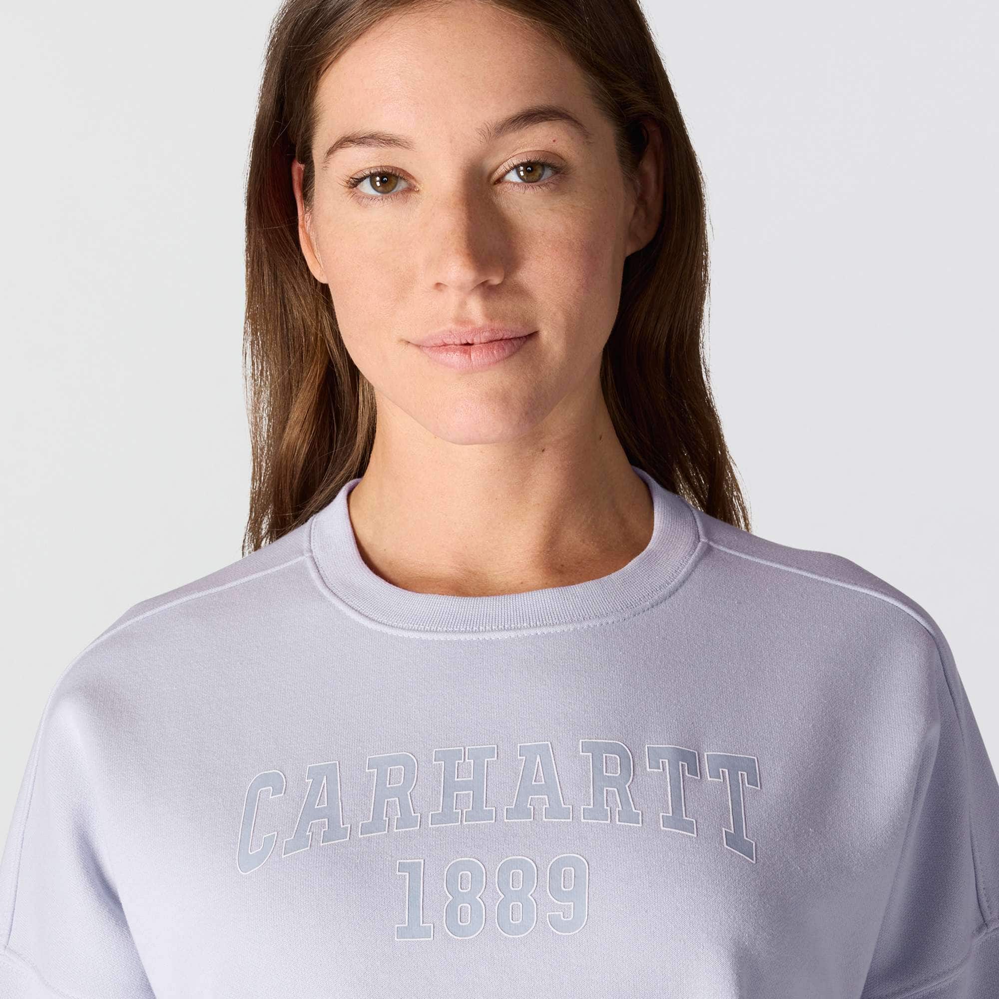 Women's loose fit midweight carhartt 1889 graphic crewneck sweatshirt
