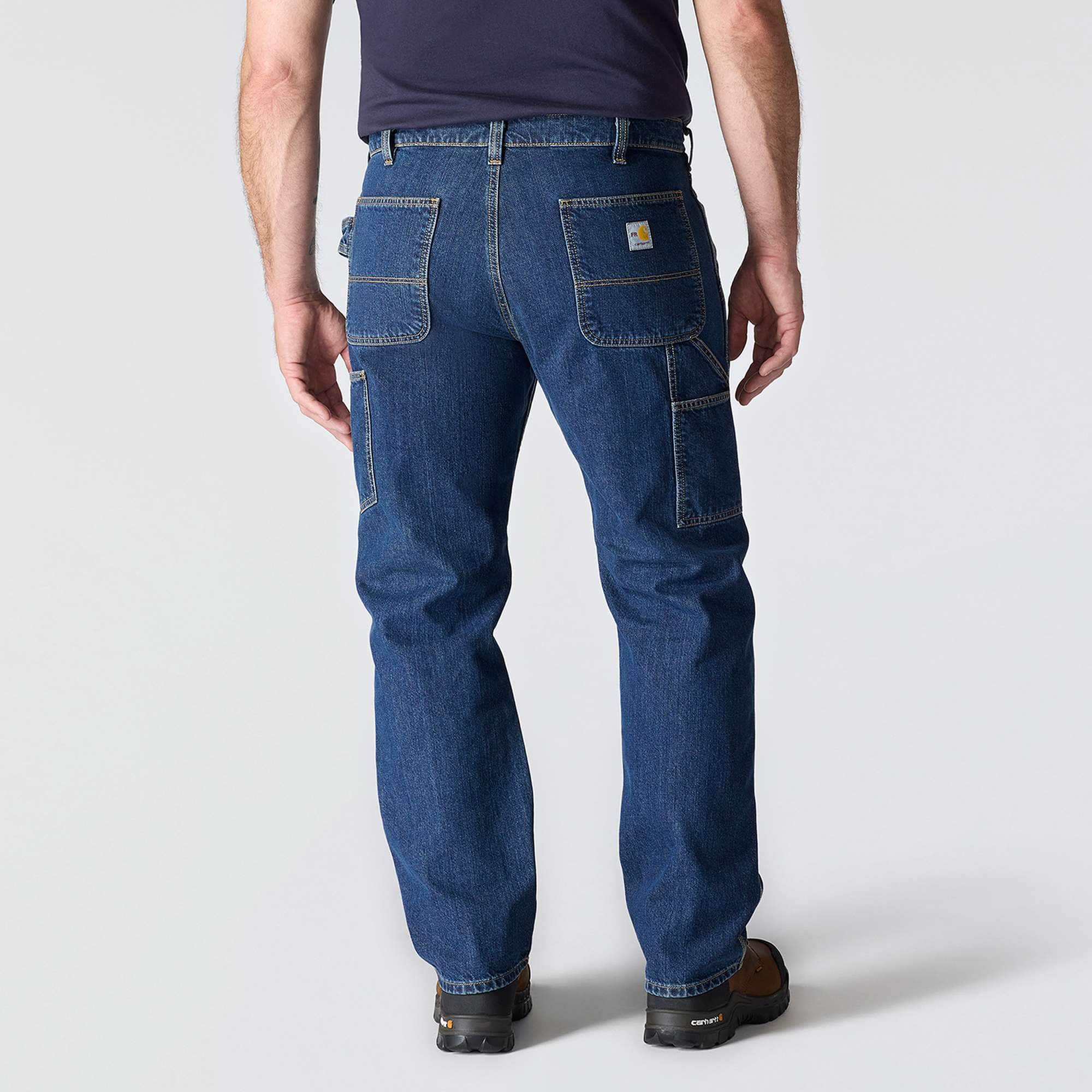Men's fr loose fit straight leg fire resistant work jeans