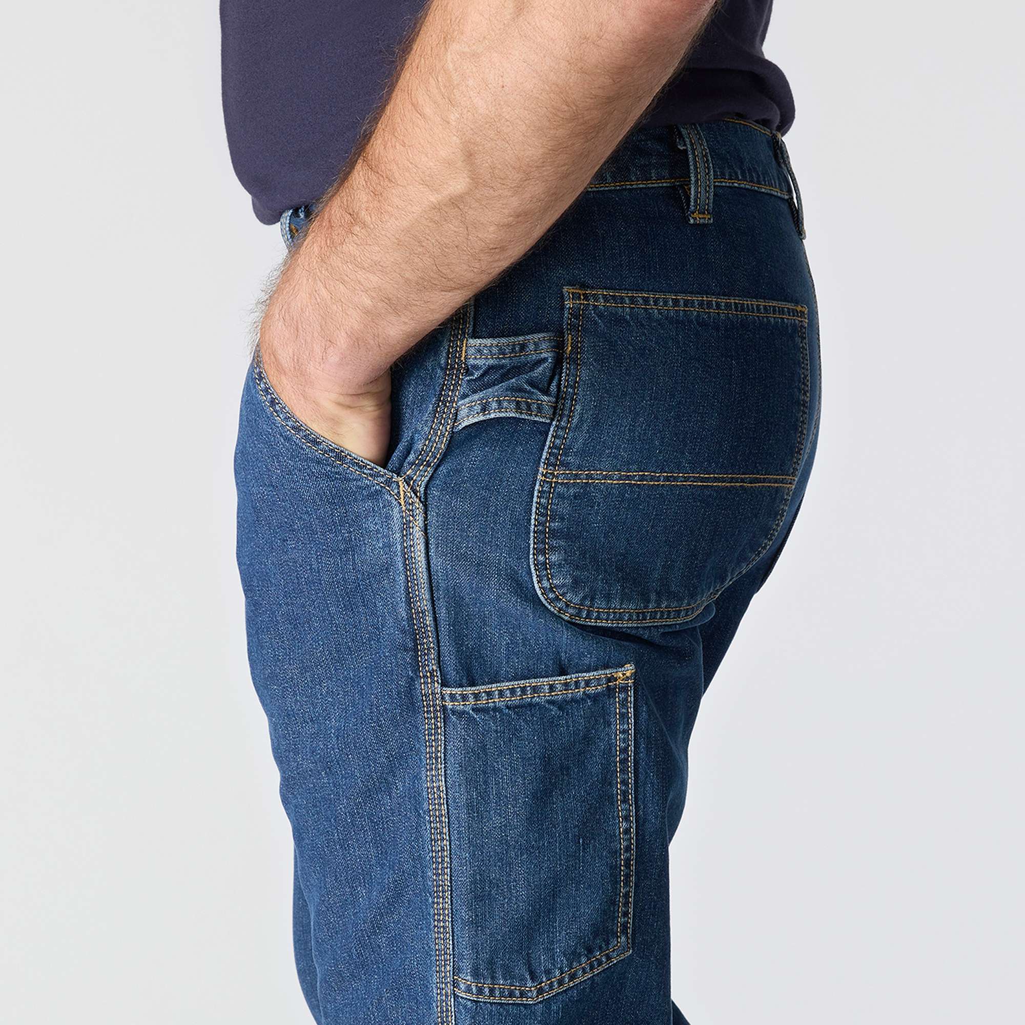 Men's fr loose fit straight leg fire resistant work jeans