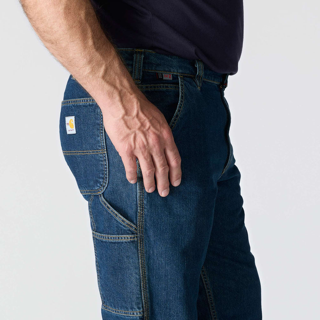 Men's fr loose fit straight leg fire resistant work jeans