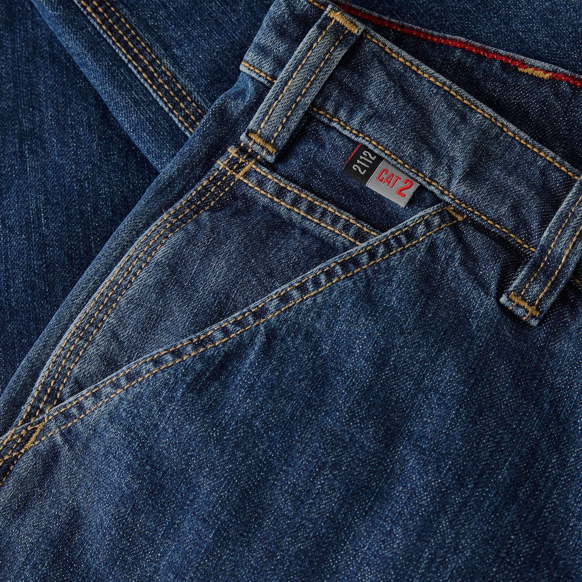 Men's fr loose fit straight leg fire resistant work jeans