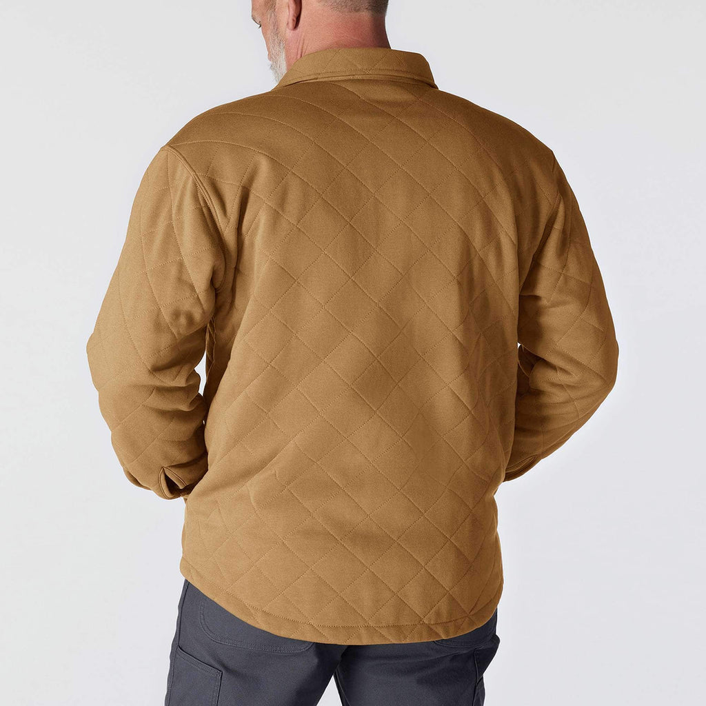 Rain defender® loose fit heavyweight quilted snap front shirt jac