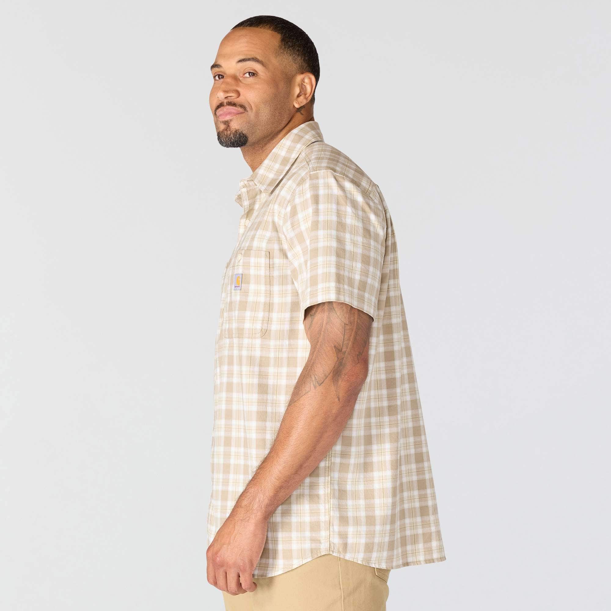 Men's bozeman relaxed fit short sleeve plaid shirt