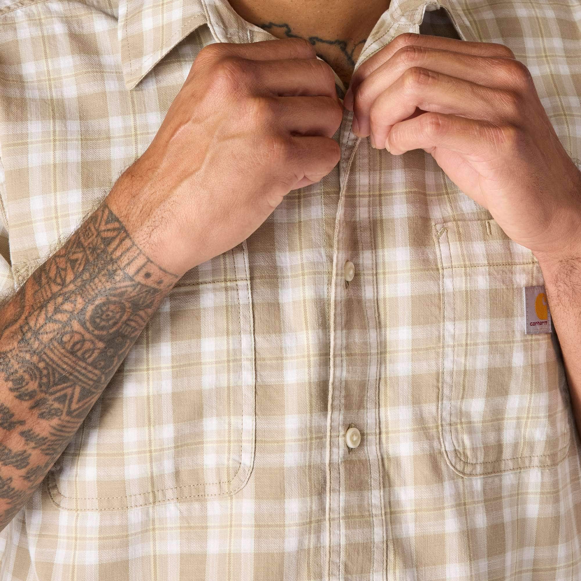 Men's bozeman relaxed fit short sleeve plaid shirt