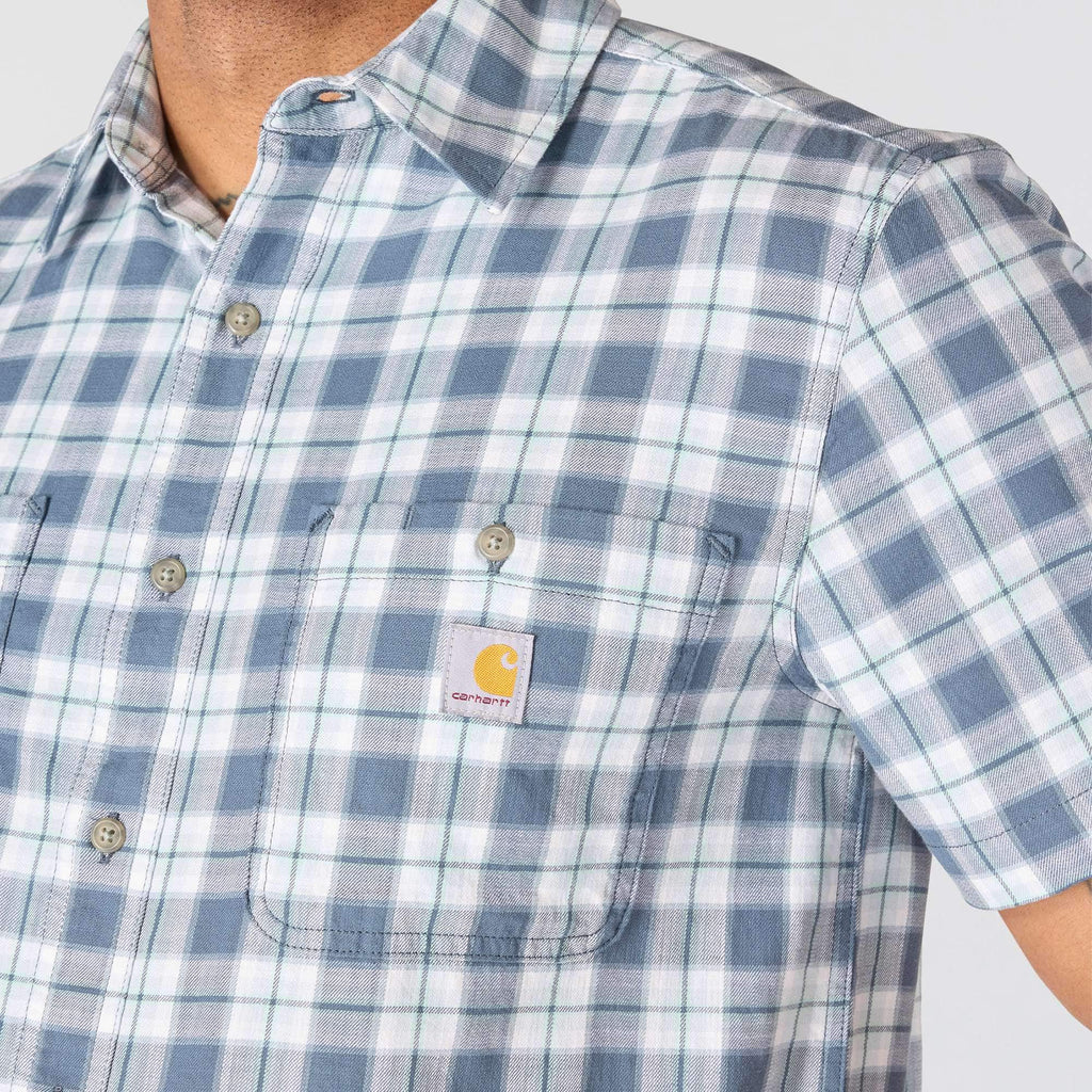 Men's bozeman relaxed fit short sleeve plaid shirt