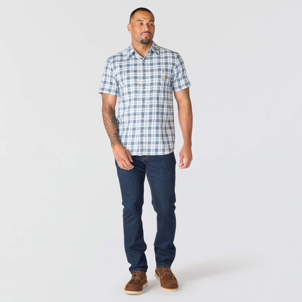 Men's bozeman relaxed fit short sleeve plaid shirt