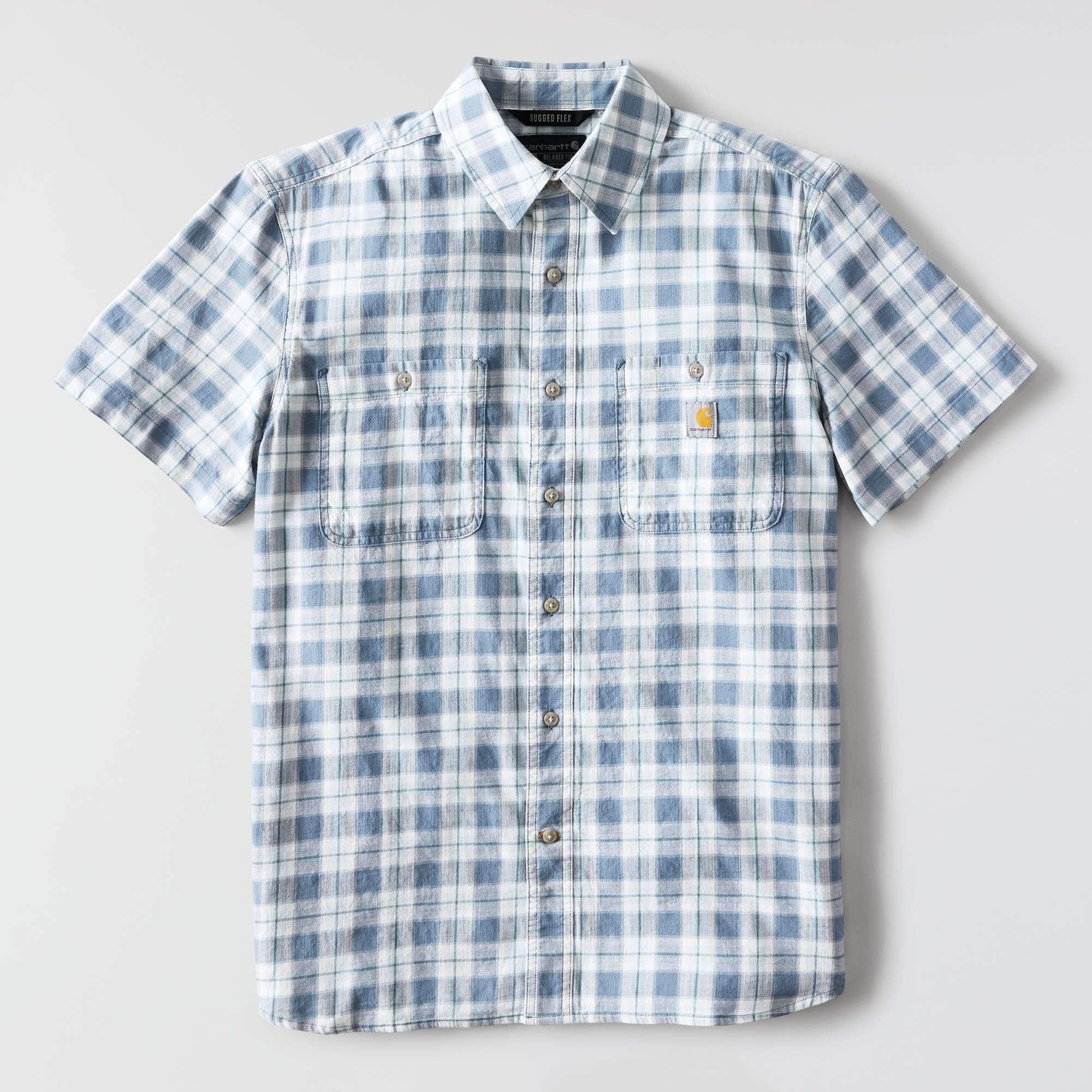 Men's bozeman relaxed fit short sleeve plaid shirt