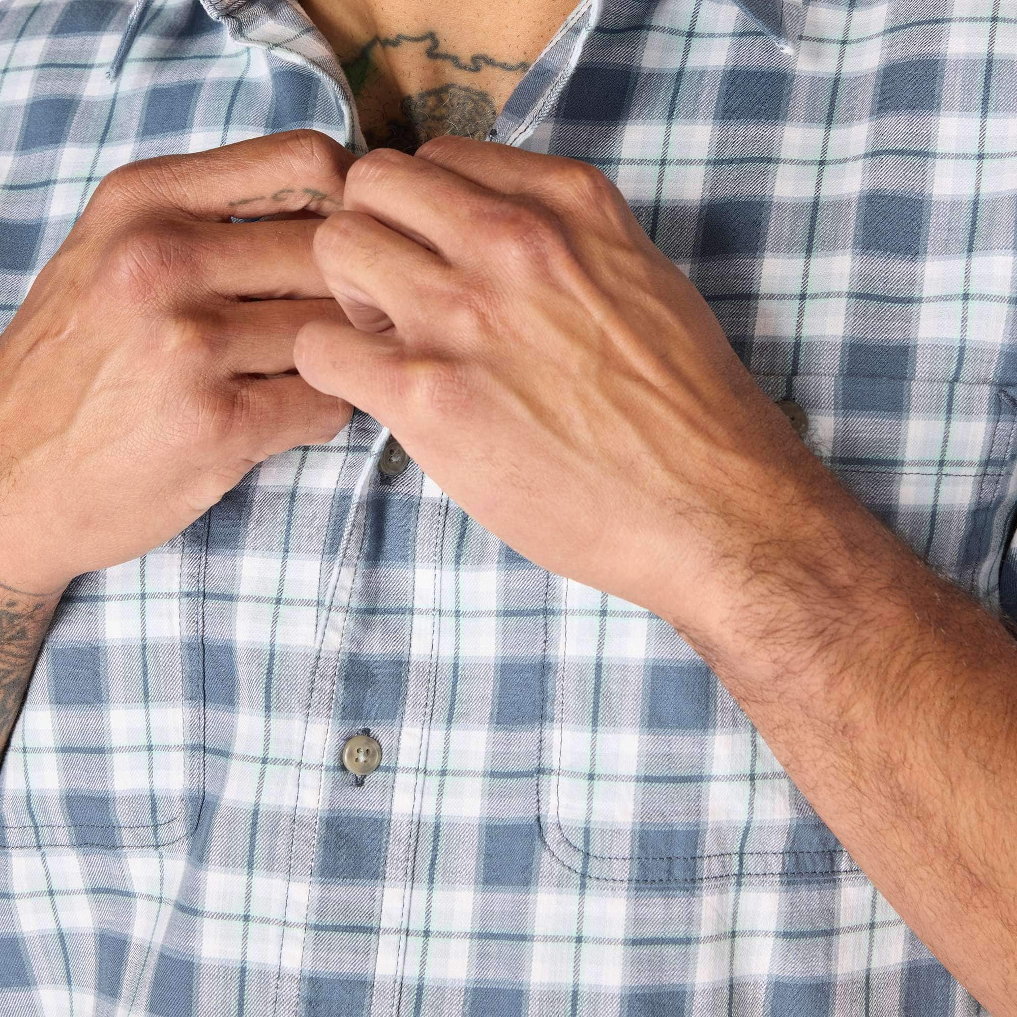 Men's bozeman relaxed fit short sleeve plaid shirt