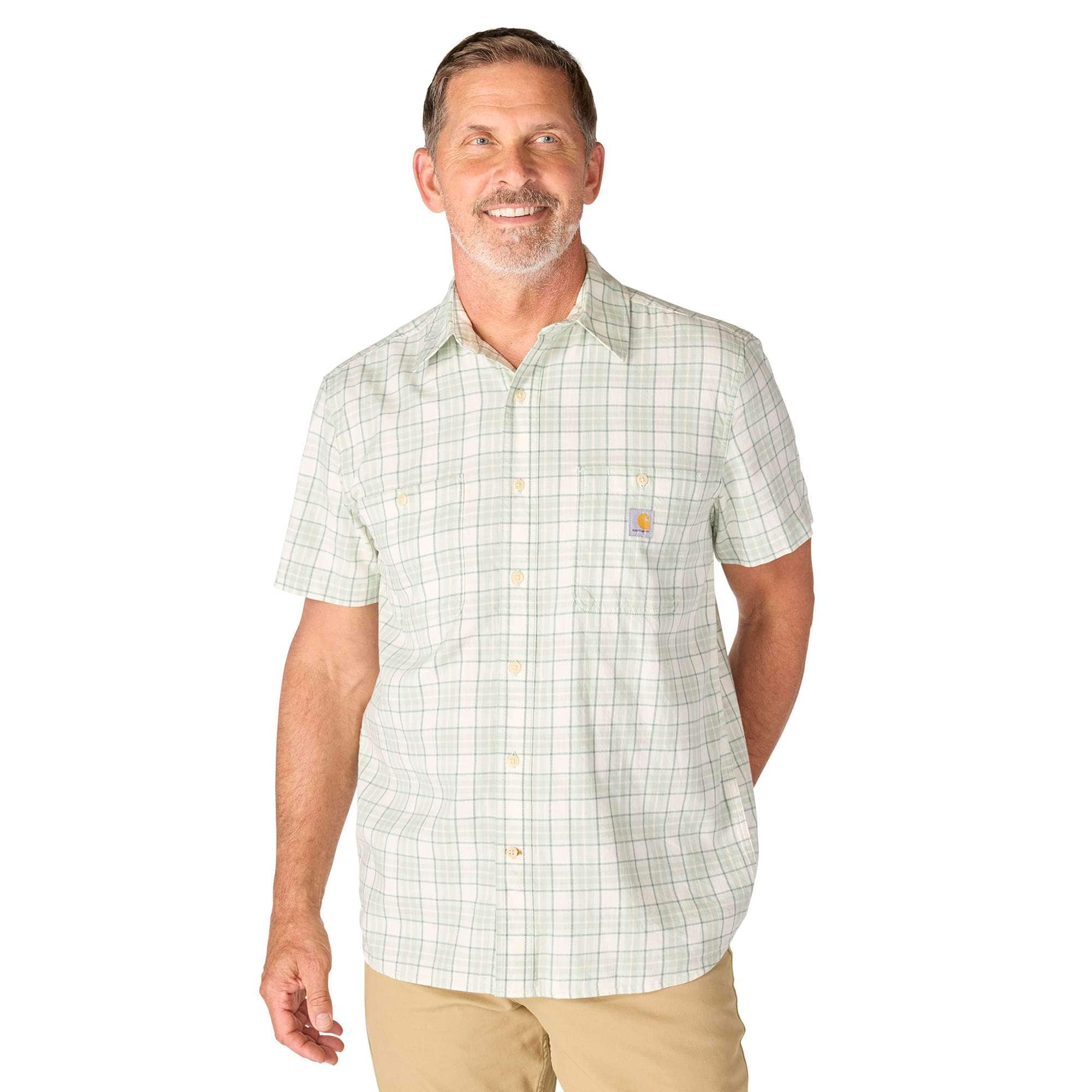 Men's bozeman relaxed fit short sleeve plaid shirt