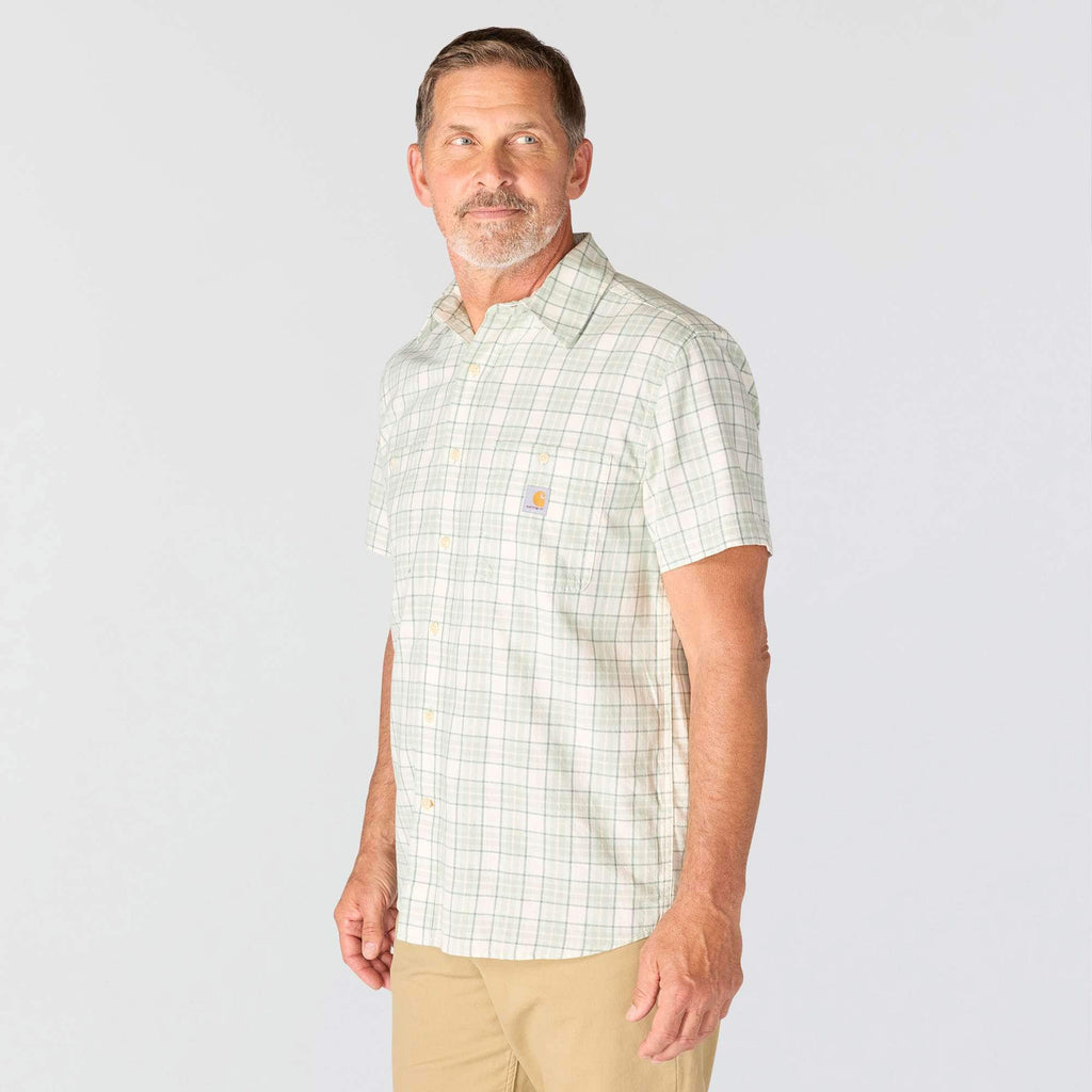 Men's bozeman relaxed fit short sleeve plaid shirt