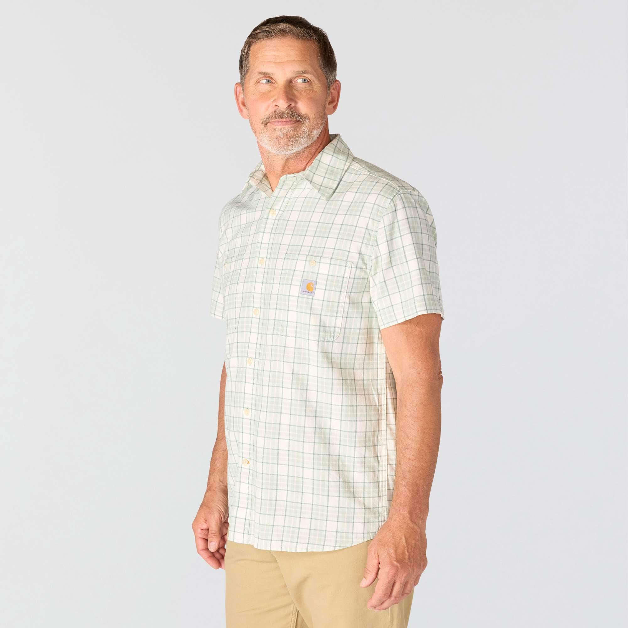 Men's bozeman relaxed fit short sleeve plaid shirt