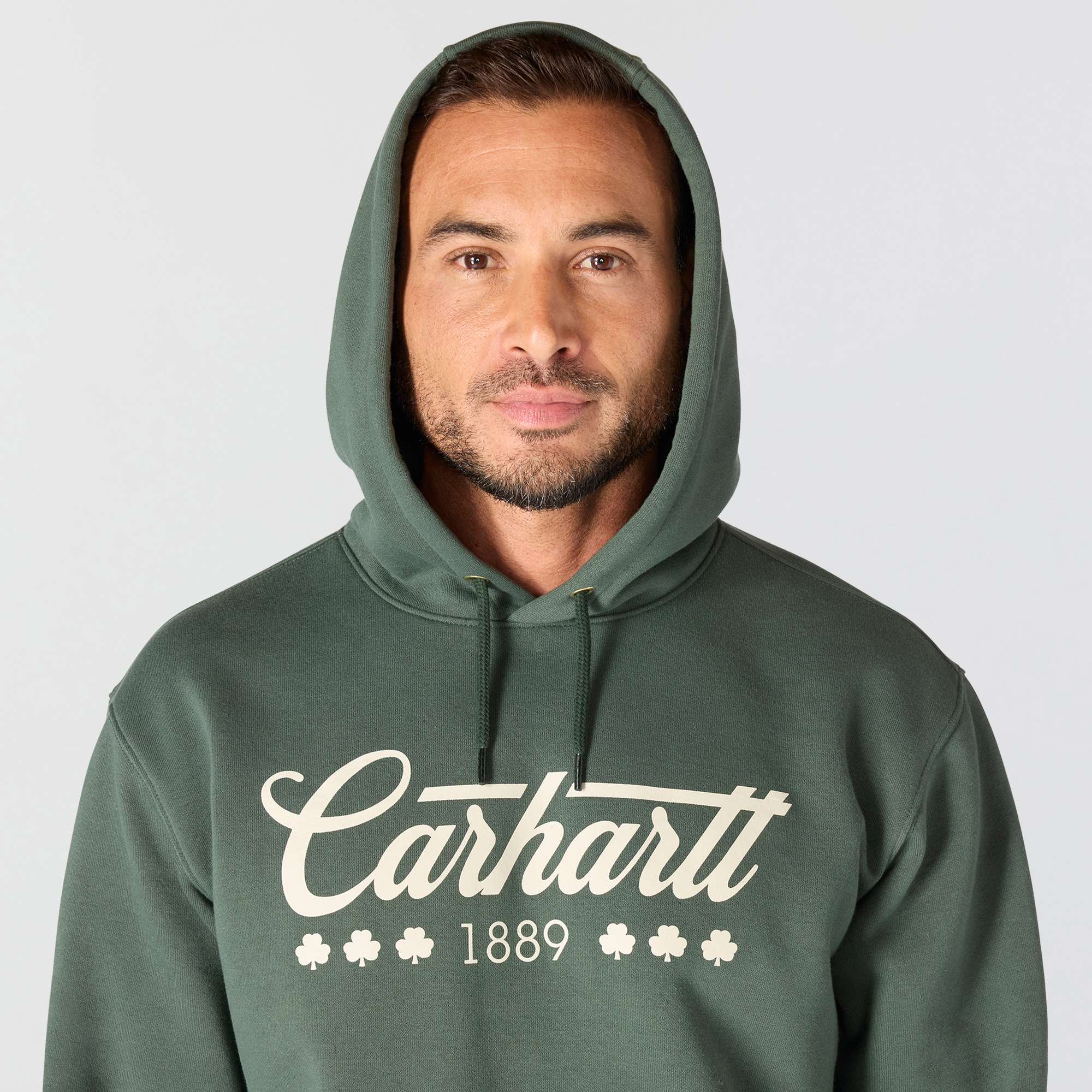 Men's marquette shamrock graphic hoodie - st patrick's day sweatshirt