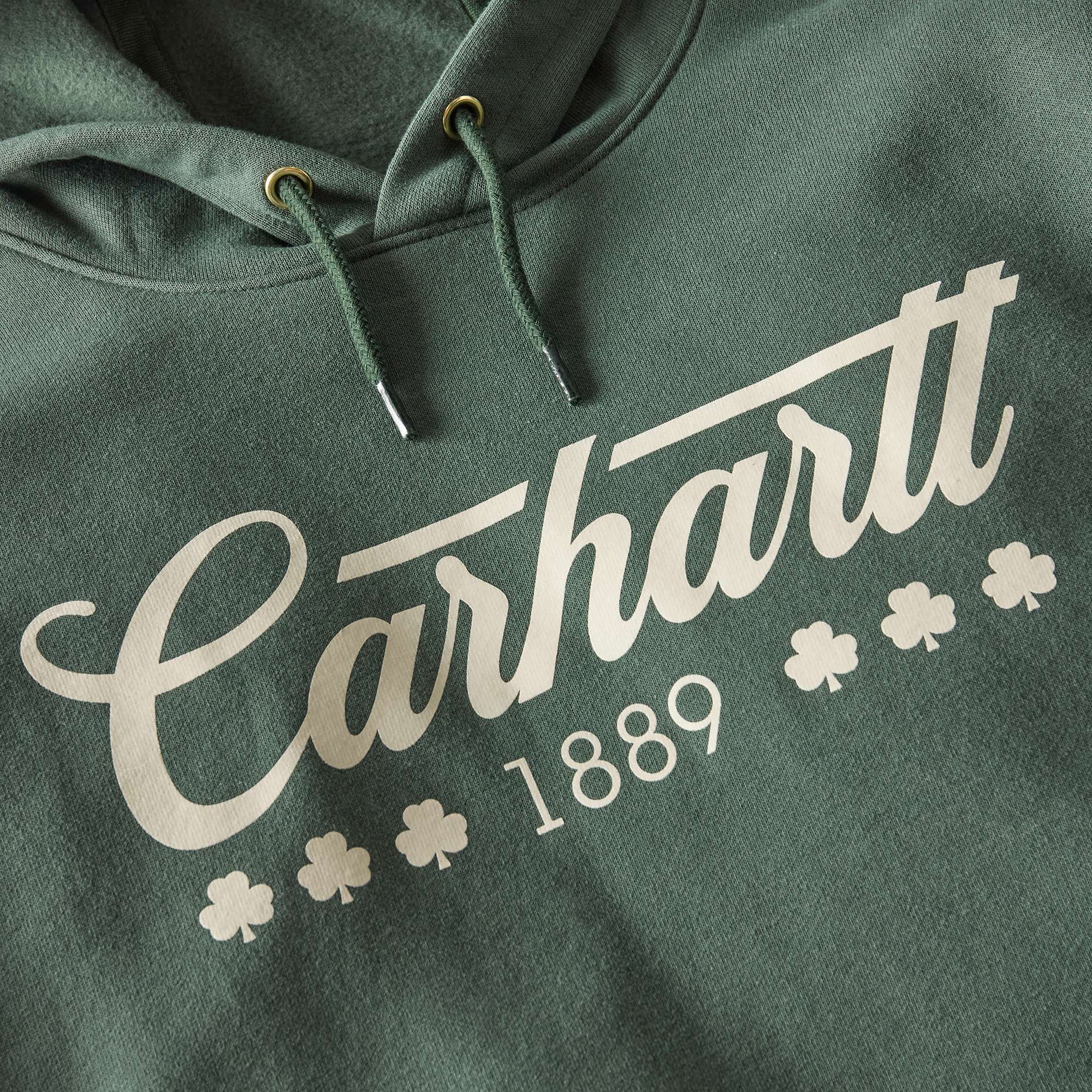 Men's marquette shamrock graphic hoodie - st patrick's day sweatshirt