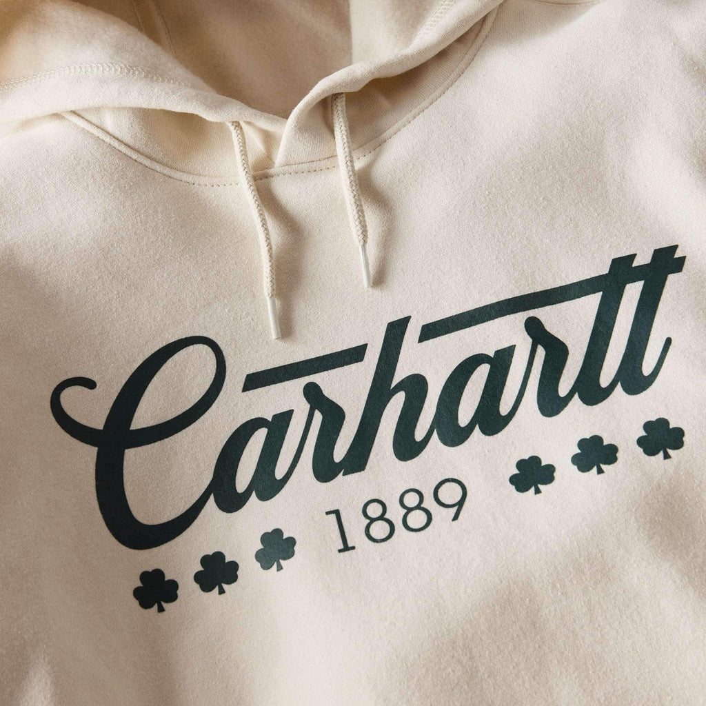 Men's marquette shamrock graphic hoodie - st patrick's day sweatshirt