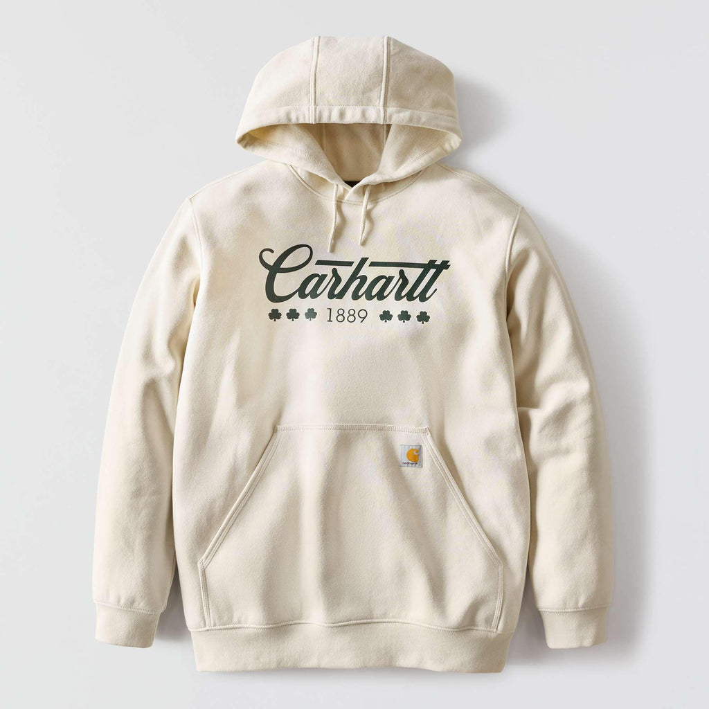 Men's marquette shamrock graphic hoodie - st patrick's day sweatshirt