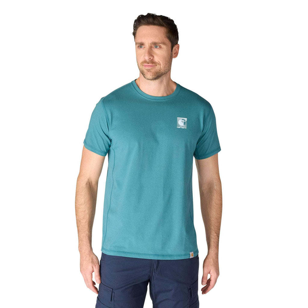 Men's force breathable moisture wicking logo t-shirt