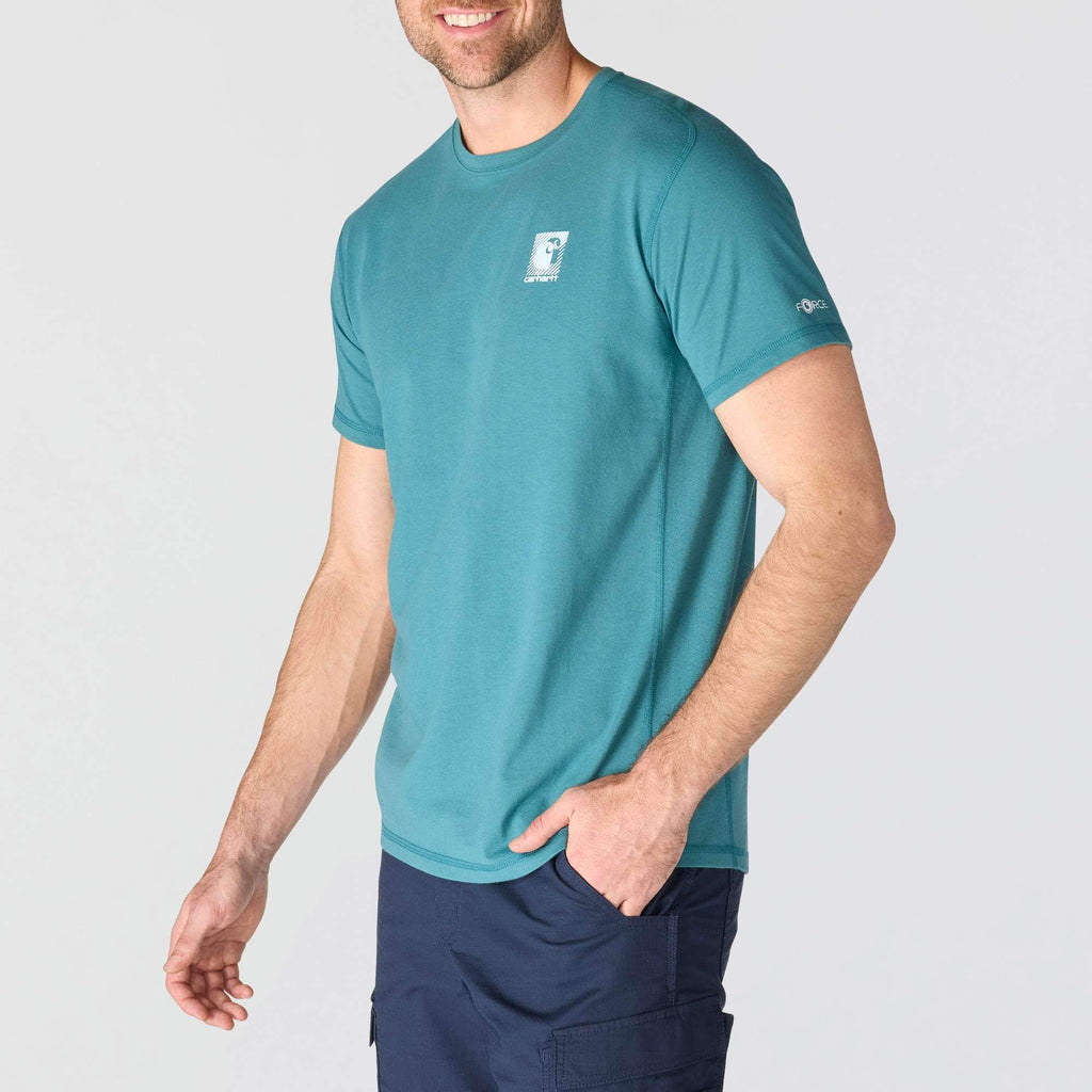 Men's force breathable moisture wicking logo t-shirt