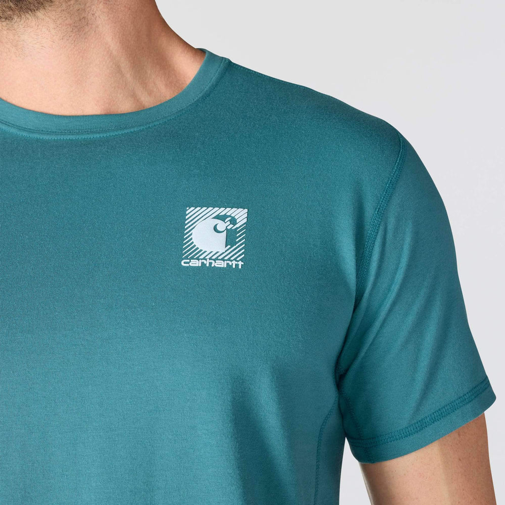 Men's force breathable moisture wicking logo t-shirt