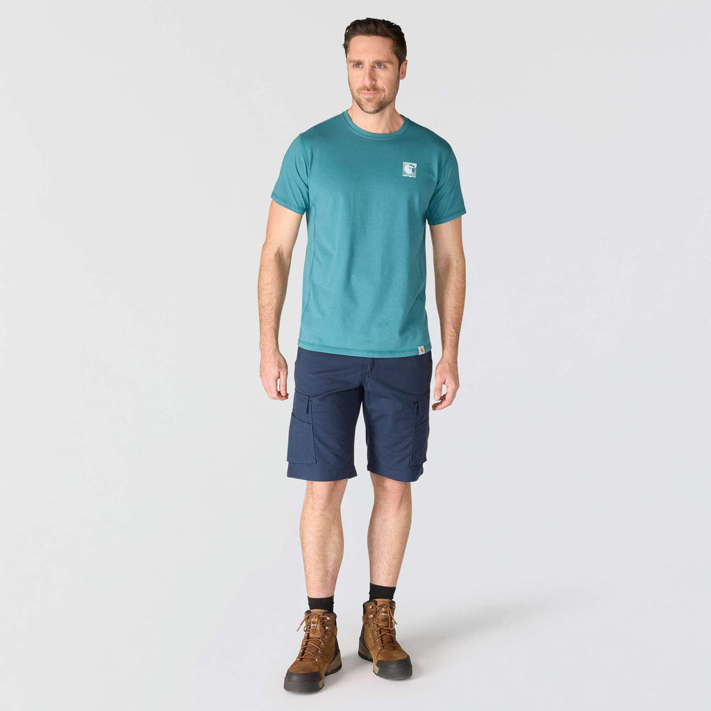 Men's force breathable moisture wicking logo t-shirt