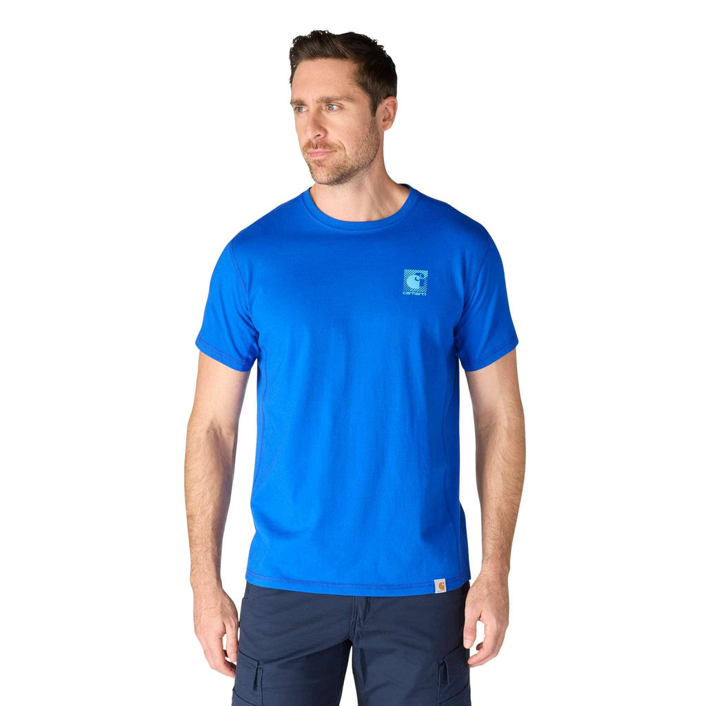 Men's force breathable moisture wicking logo t-shirt