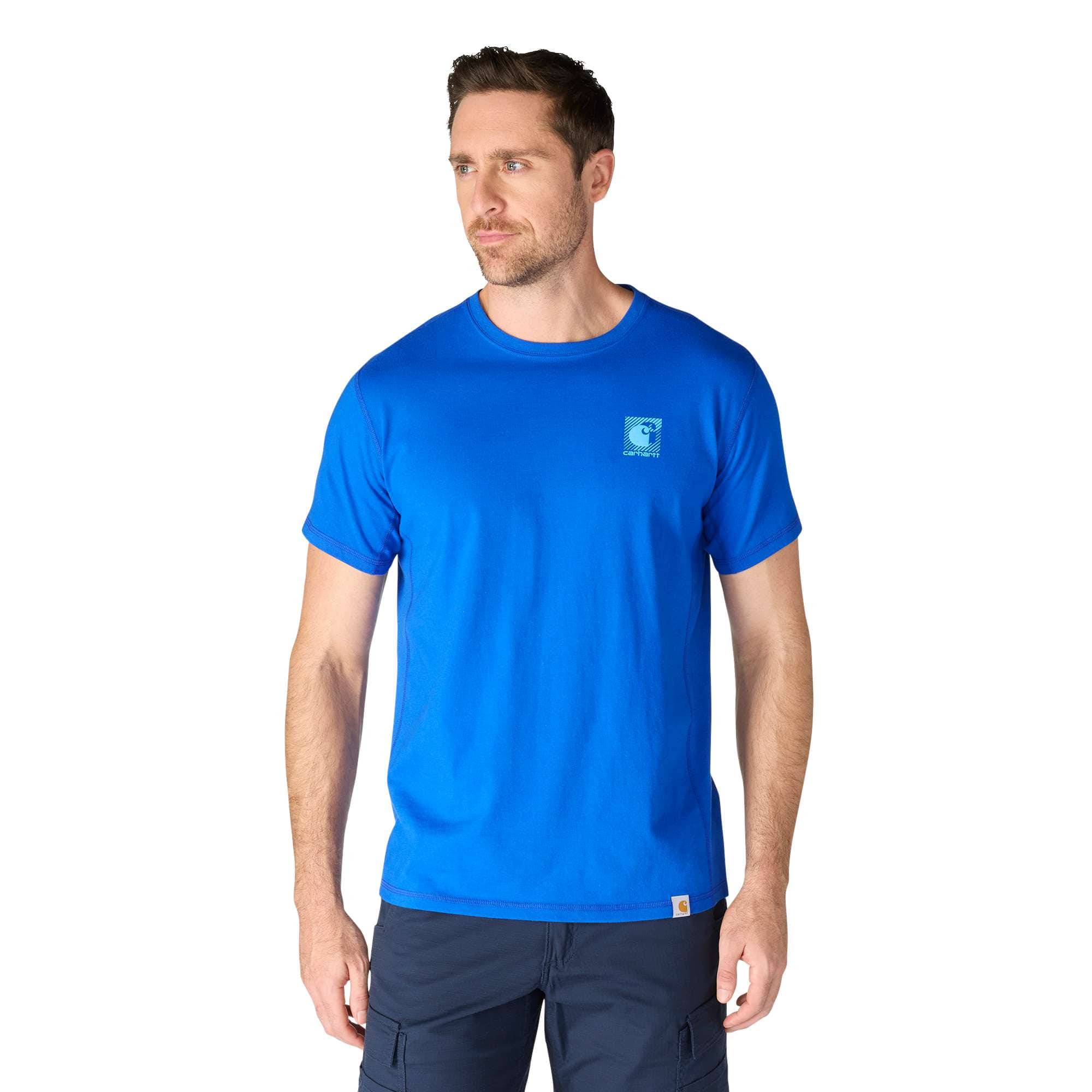Men's force breathable moisture wicking logo t-shirt