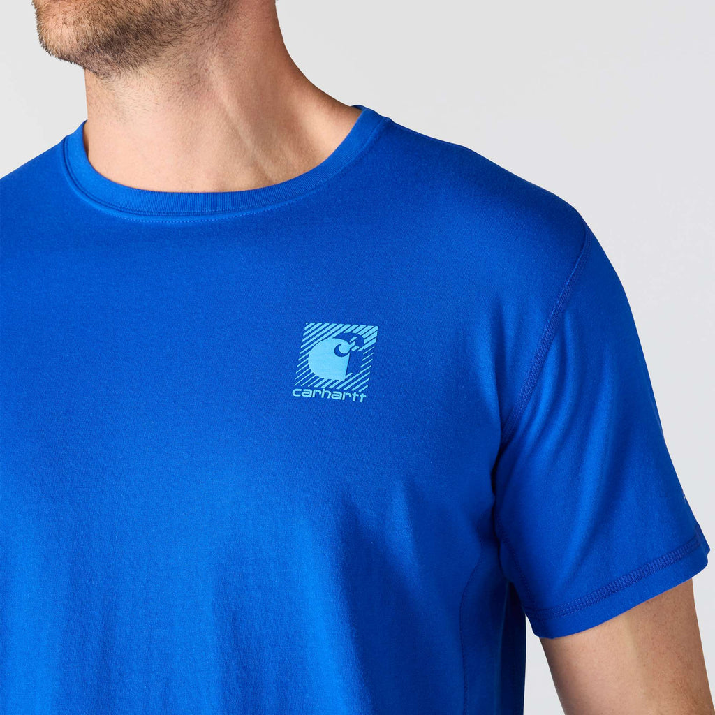 Men's force breathable moisture wicking logo t-shirt