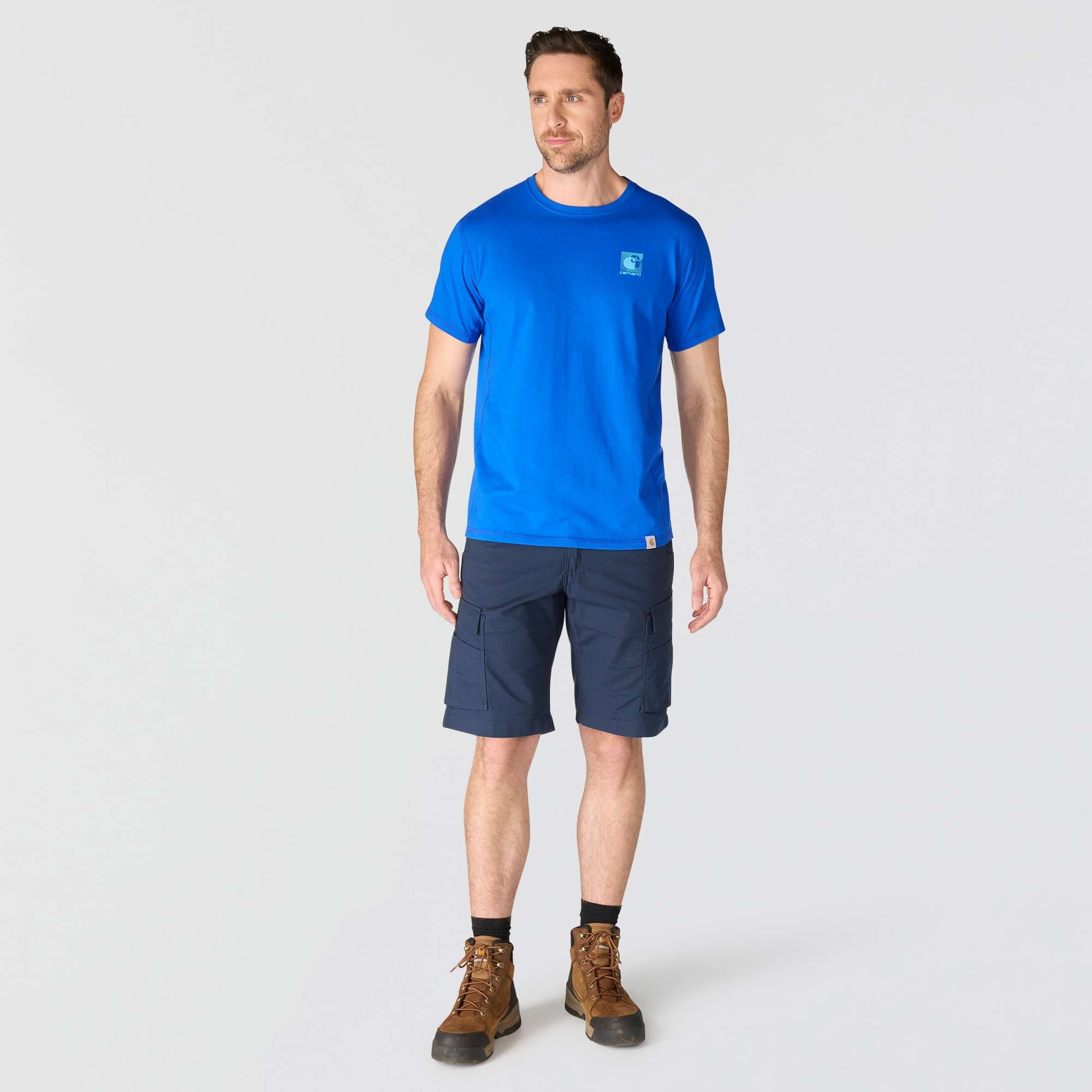 Men's force breathable moisture wicking logo t-shirt