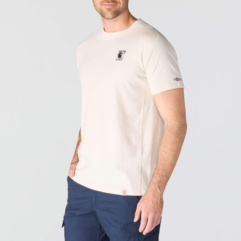 Men's force breathable moisture wicking logo t-shirt