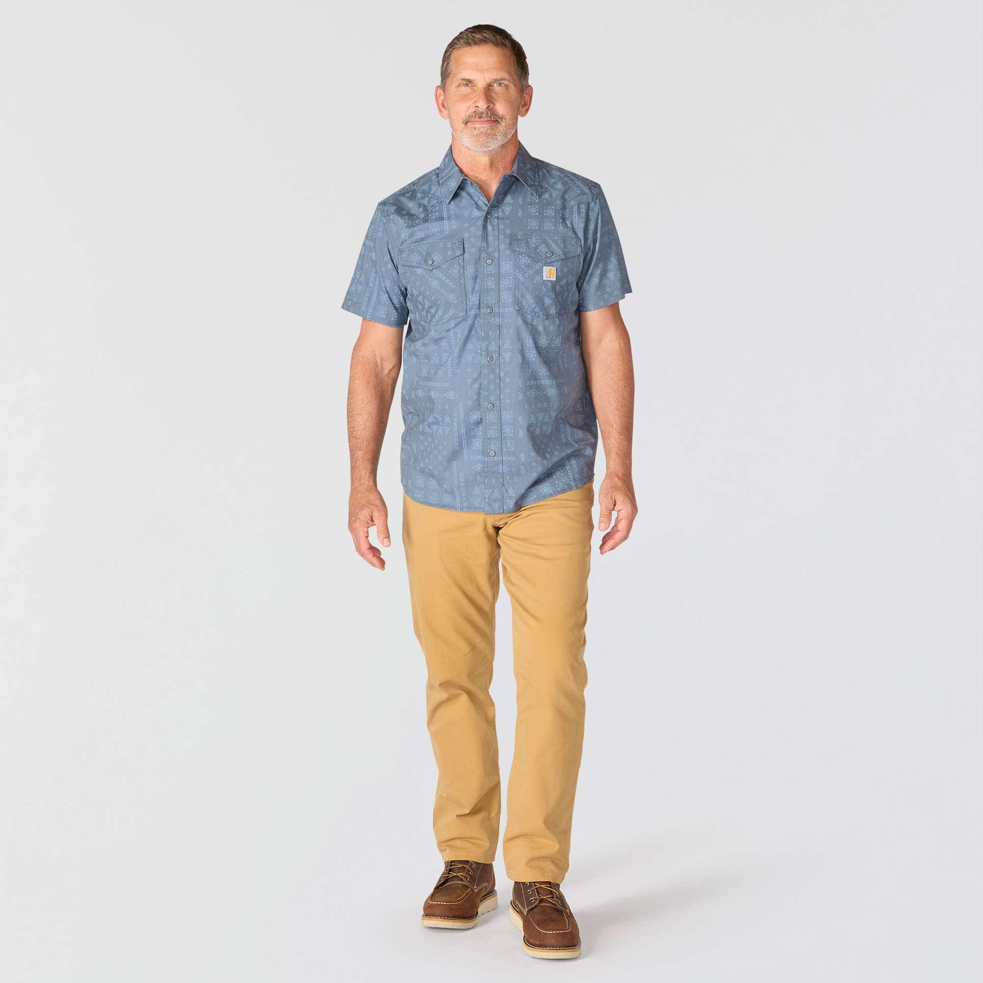 Men's montana bozeman relaxed fit short sleeve plaid shirt
