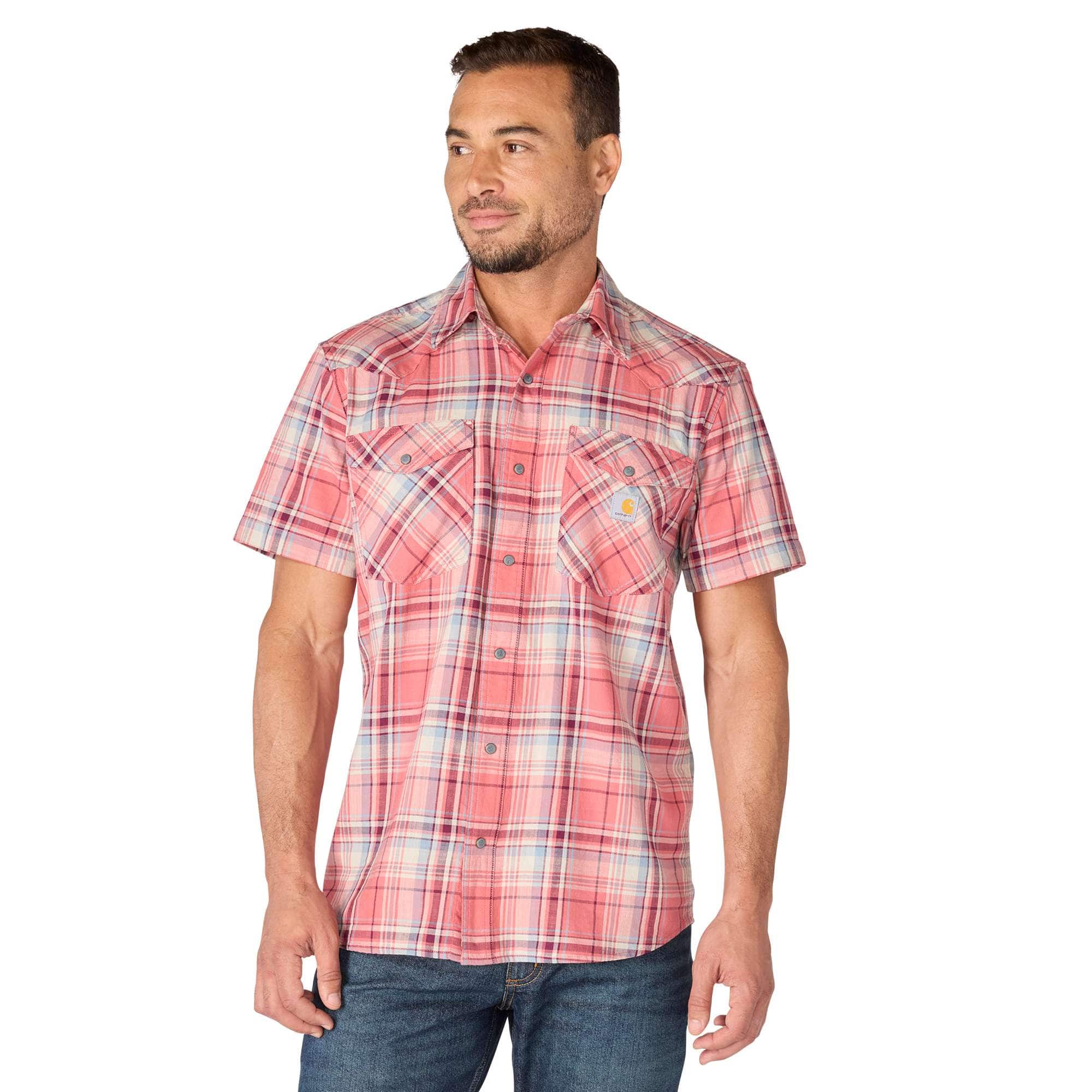 Men's montana bozeman relaxed fit short sleeve plaid shirt