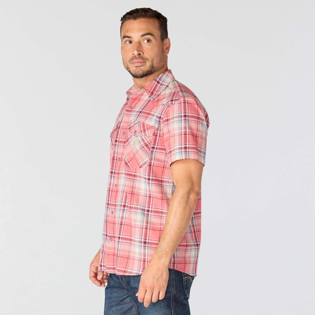 Men's montana bozeman relaxed fit short sleeve plaid shirt