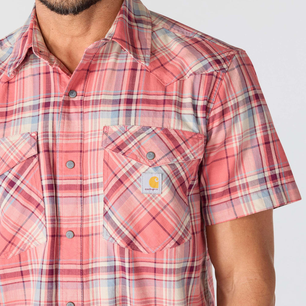 Men's montana bozeman relaxed fit short sleeve plaid shirt