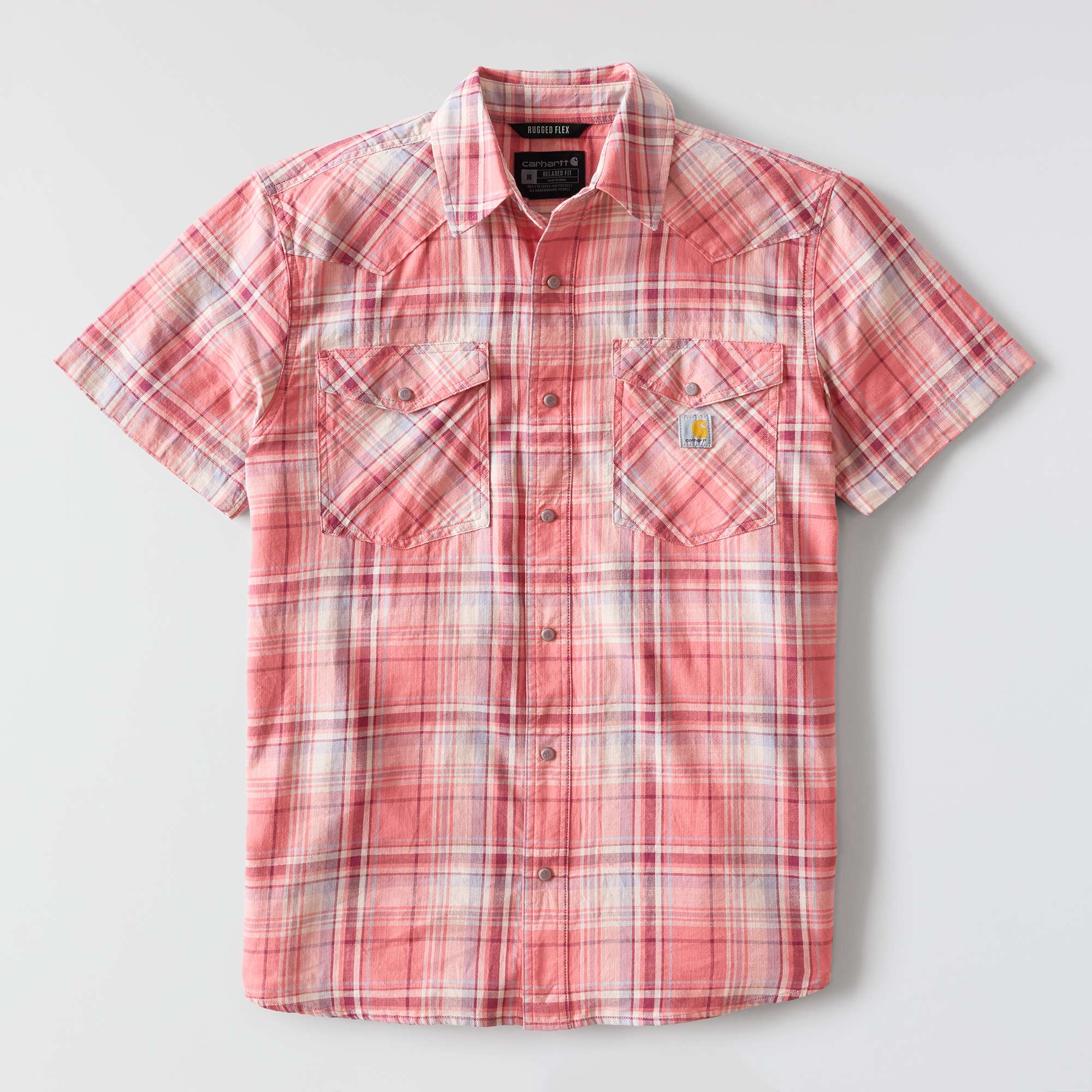 Men's montana bozeman relaxed fit short sleeve plaid shirt
