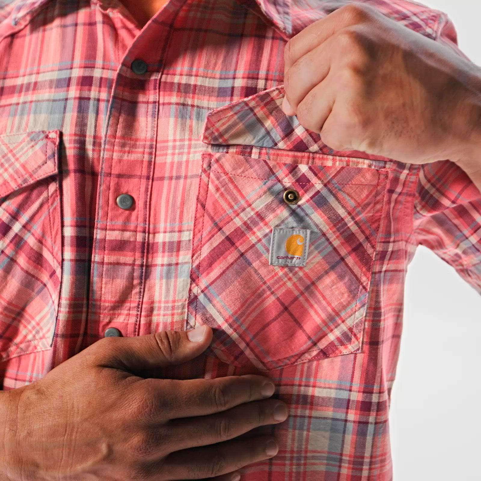 Men's montana bozeman relaxed fit short sleeve plaid shirt