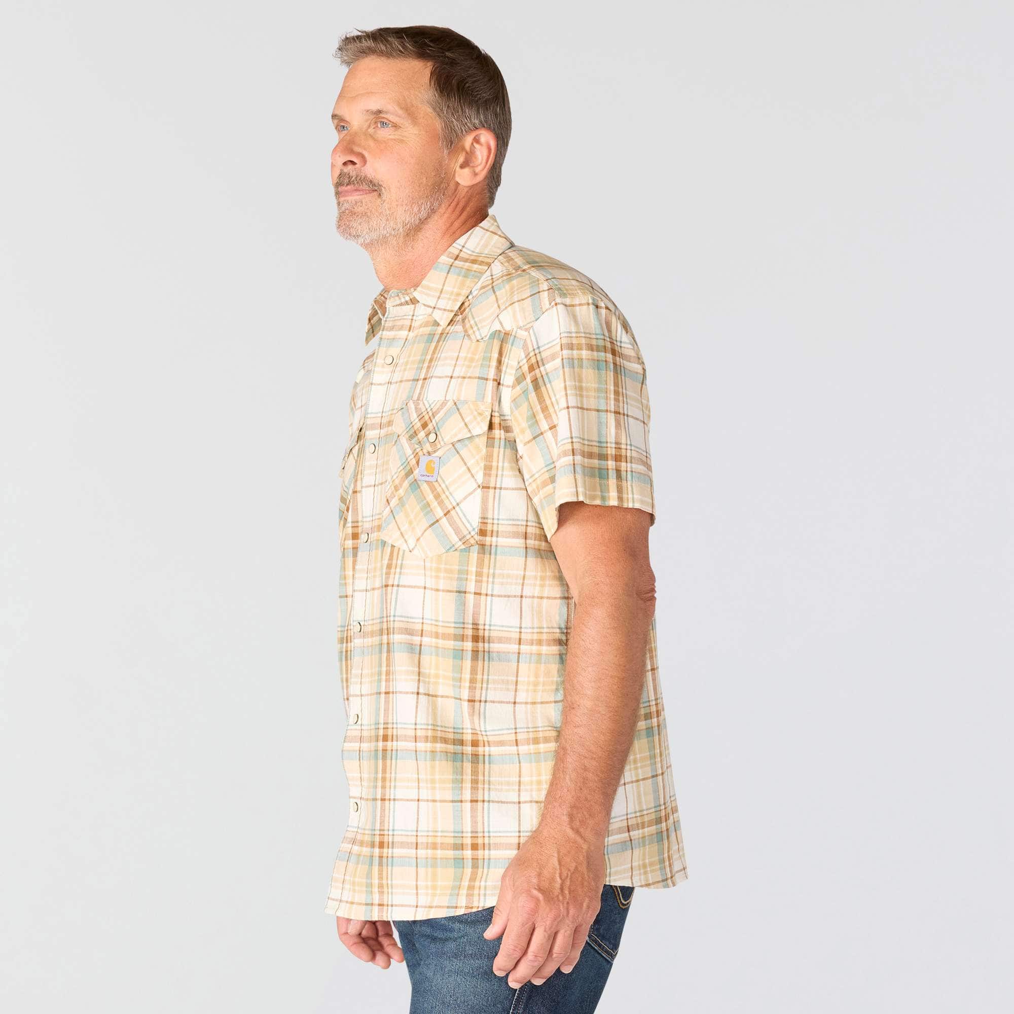Men's montana bozeman relaxed fit short sleeve plaid shirt