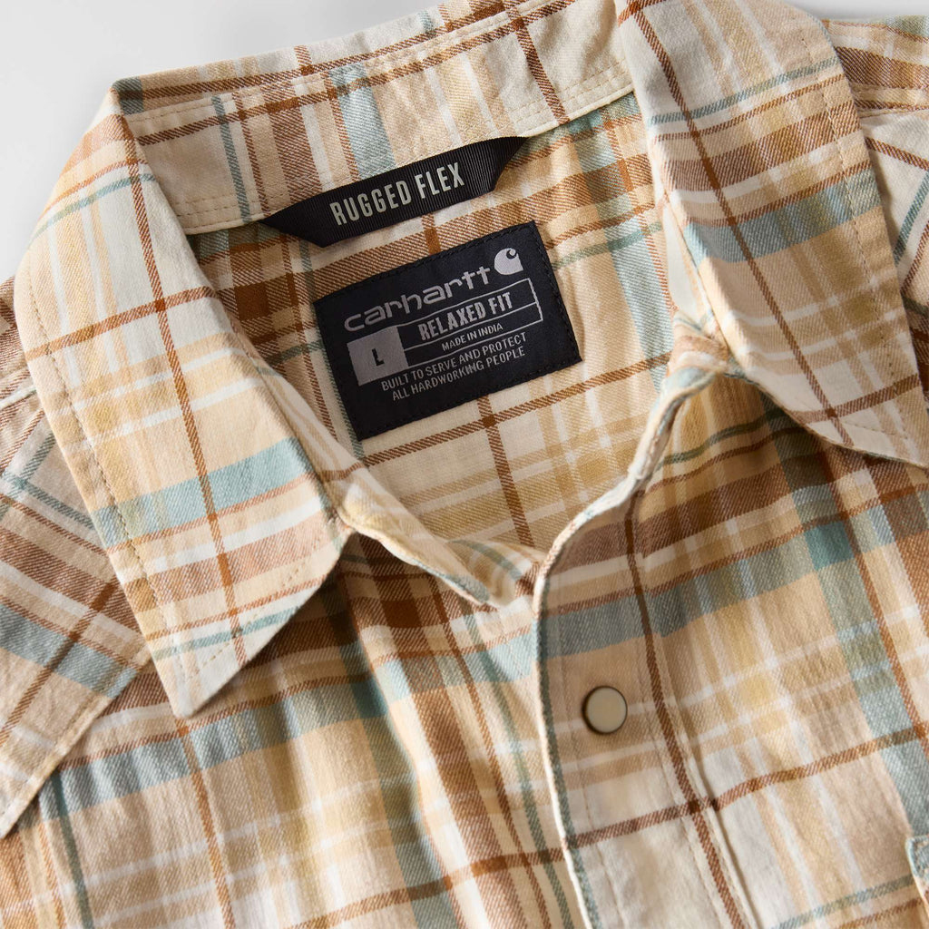 Men's montana bozeman relaxed fit short sleeve plaid shirt