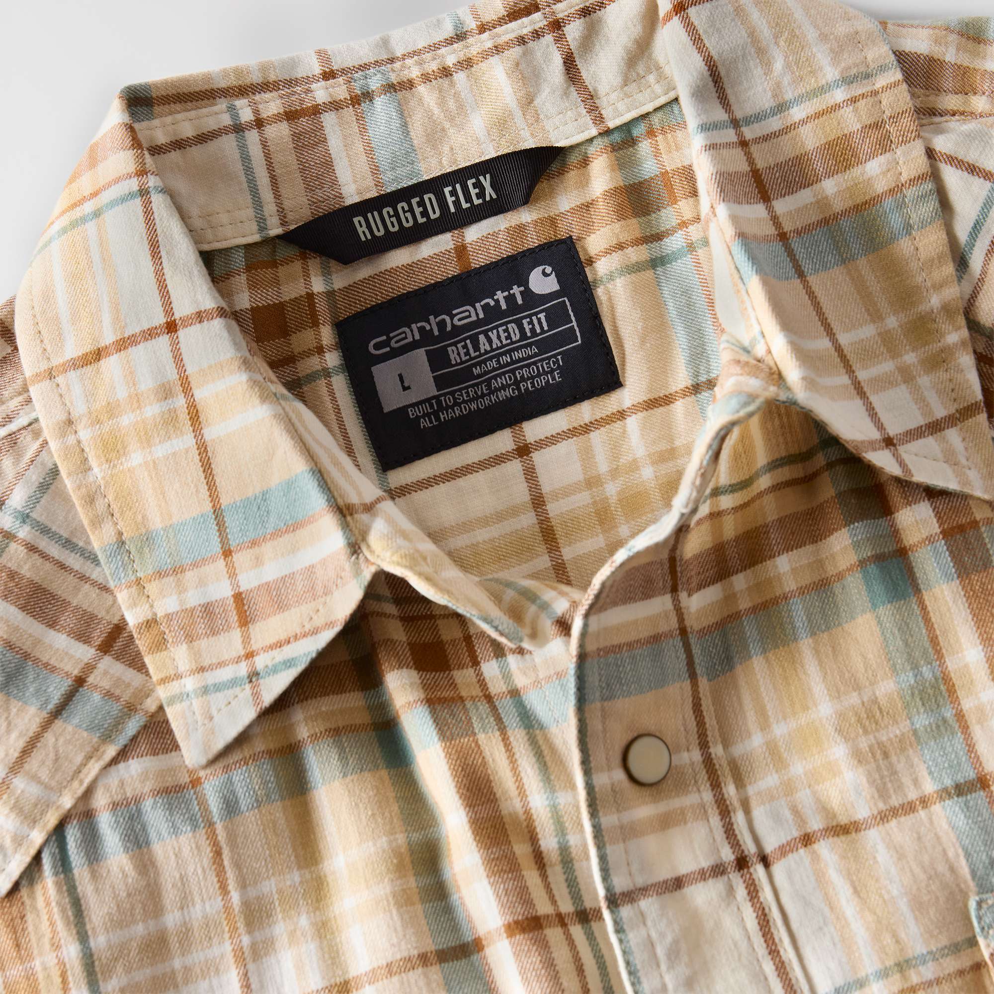 Men's montana bozeman relaxed fit short sleeve plaid shirt