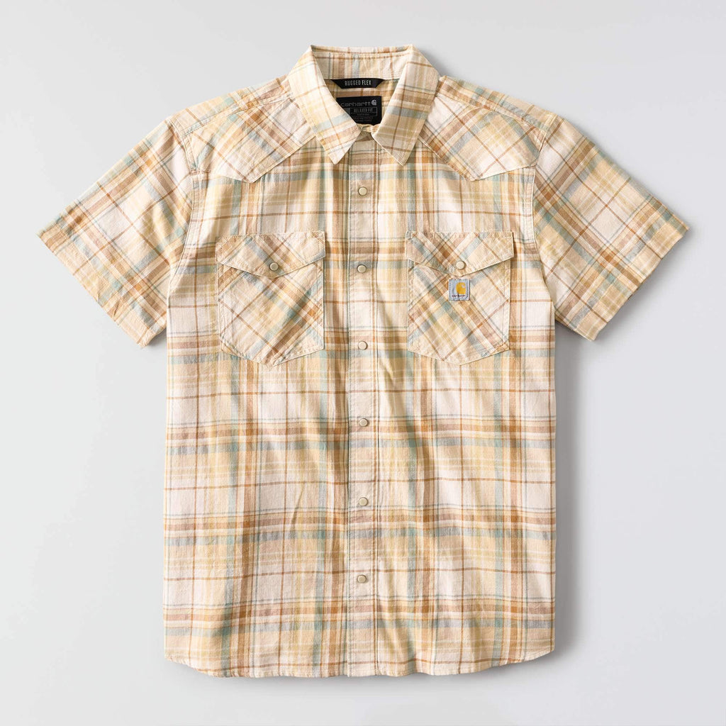 Men's montana bozeman relaxed fit short sleeve plaid shirt