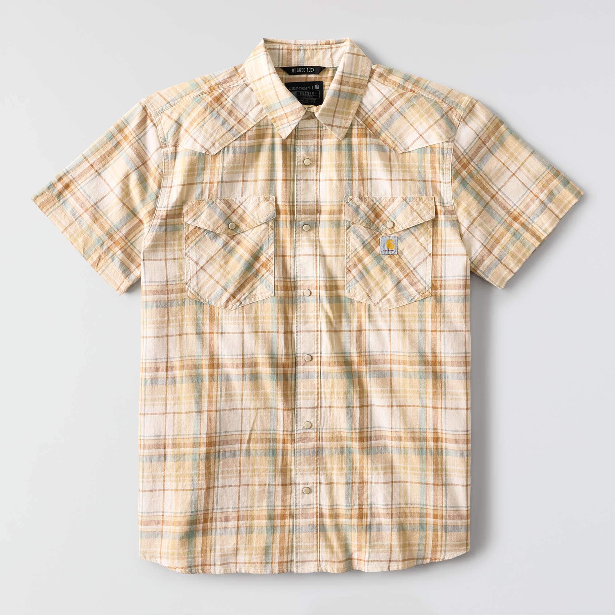 Men's montana bozeman relaxed fit short sleeve plaid shirt