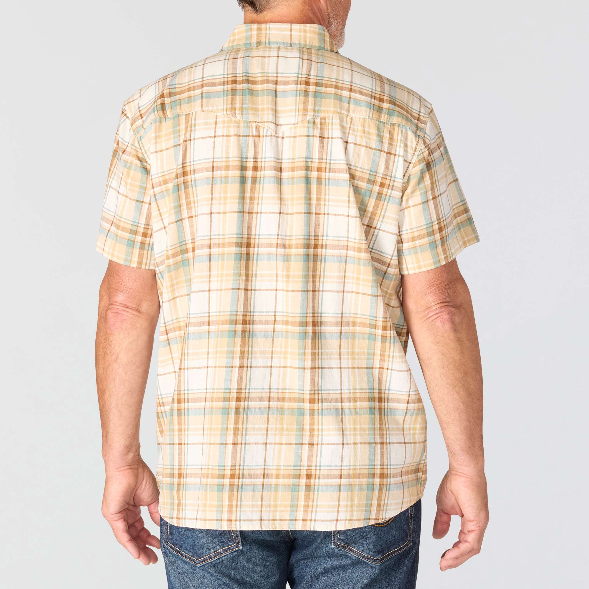 Men's montana bozeman relaxed fit short sleeve plaid shirt