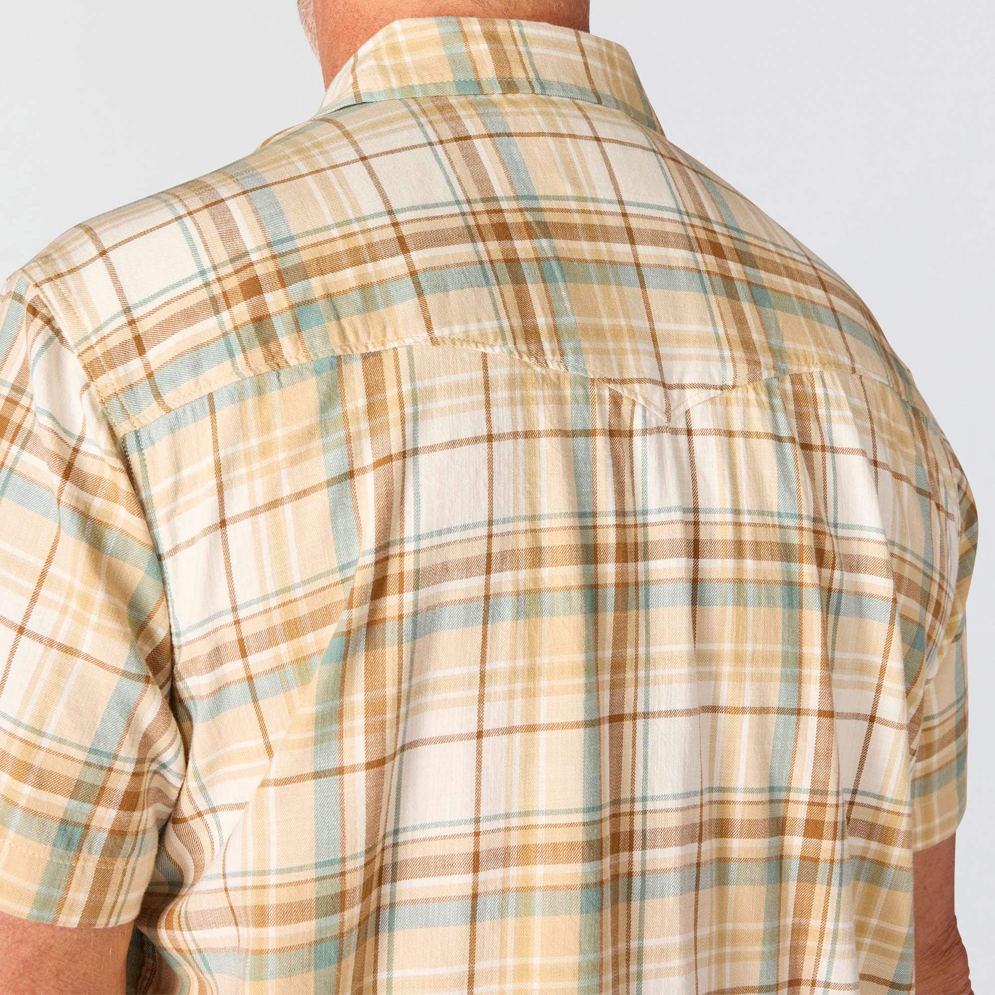 Men's montana bozeman relaxed fit short sleeve plaid shirt
