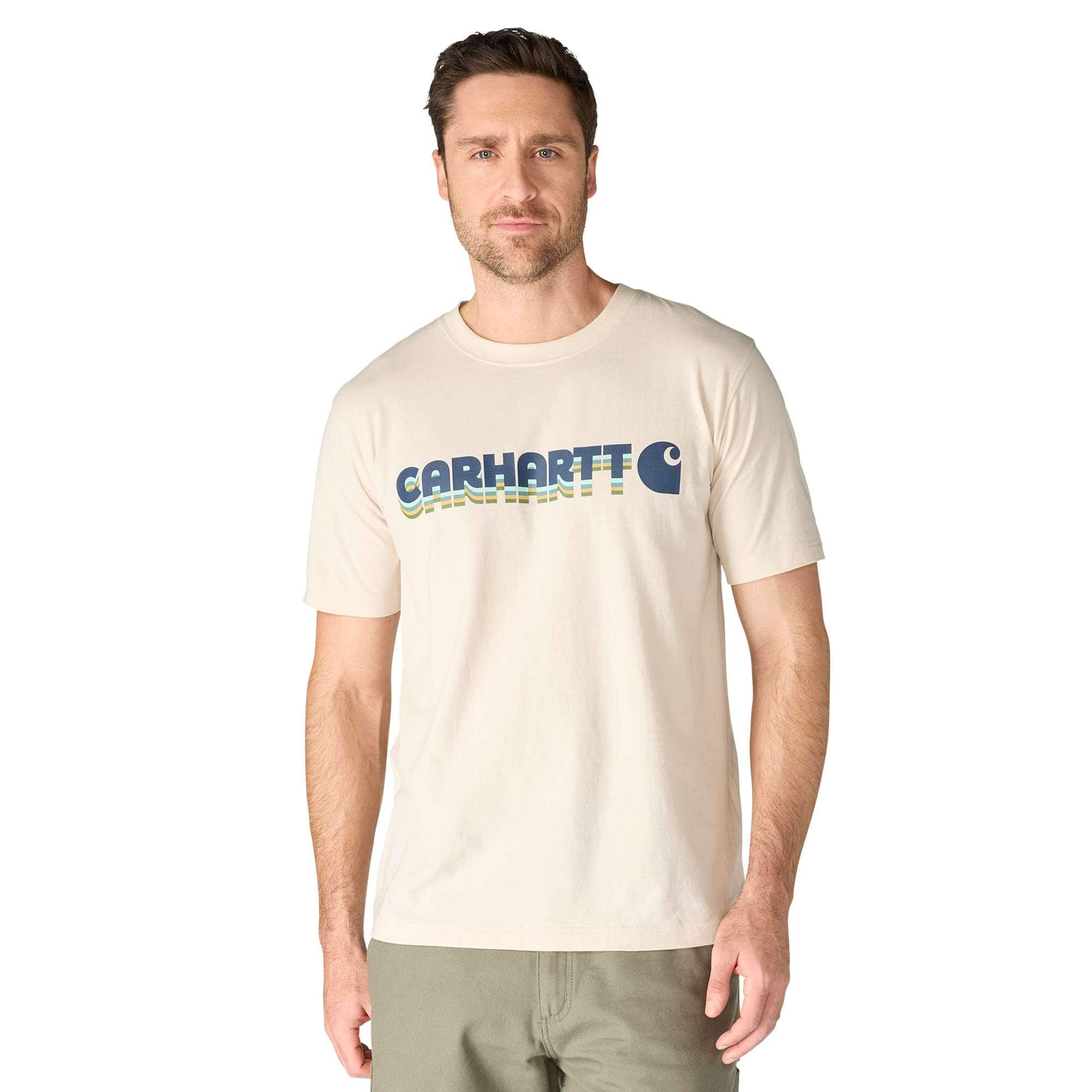 Men's irvine relaxed fit layered logo t-shirt